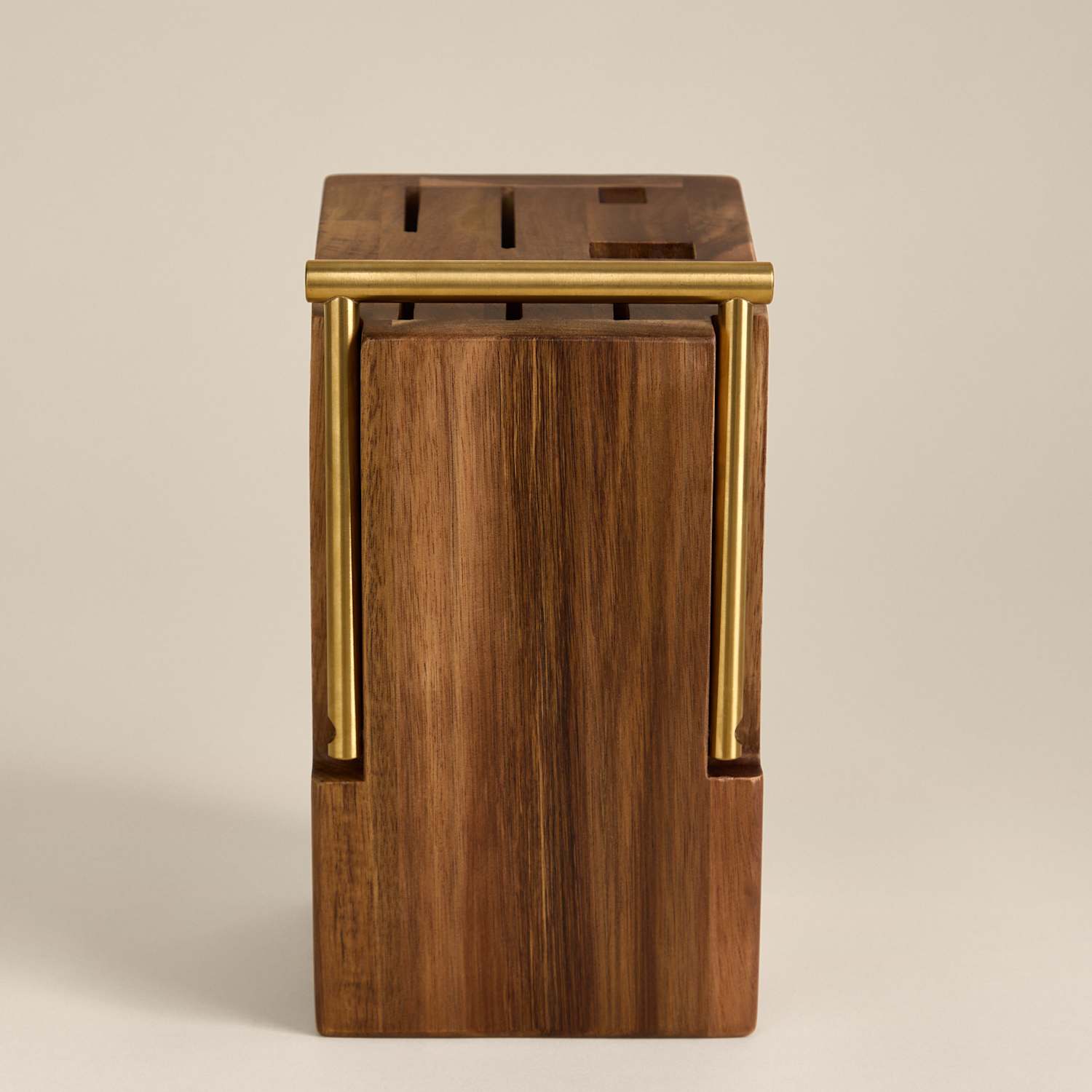 M&S Wooden Knife Block - Natural
