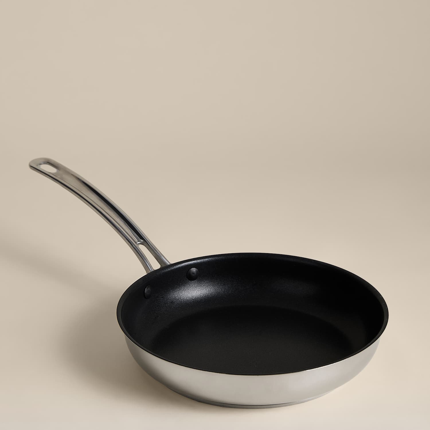 M&S Stainless Steel 24cm Frying Pan - Silver