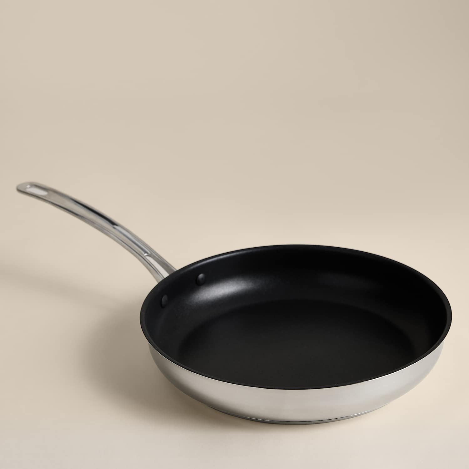 M&S Stainless Steel 28cm Frying Pan - Silver