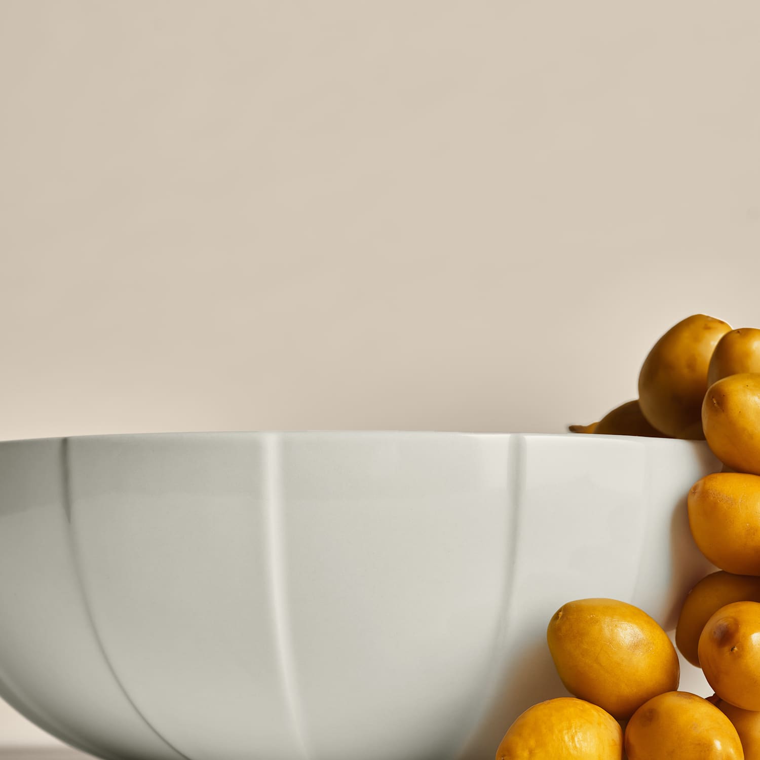 M&S X Kelly Hoppen Textured Serve Bowl - Taupe