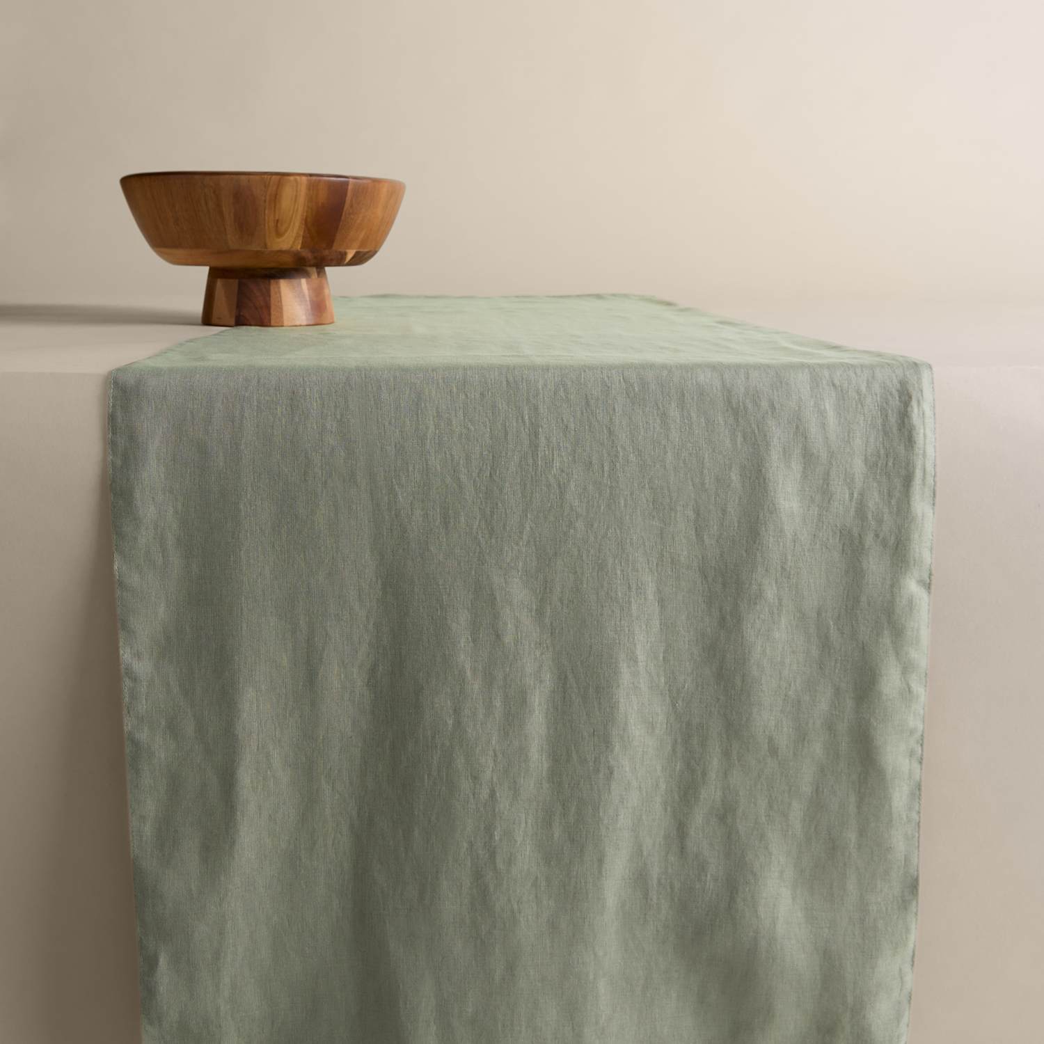 M&S Pure Linen Table Runner - Khaki
