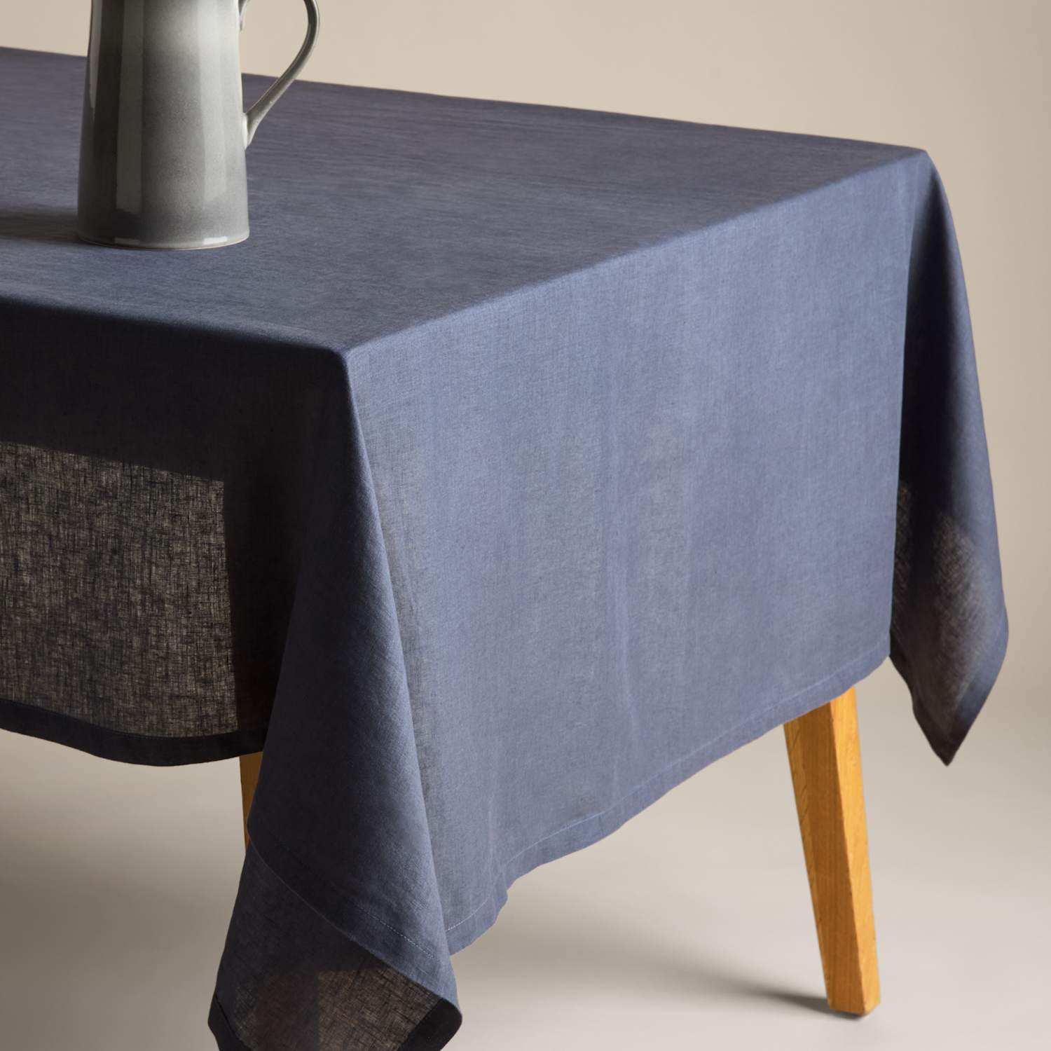 M&S Pure Linen Tablecloth - Navy