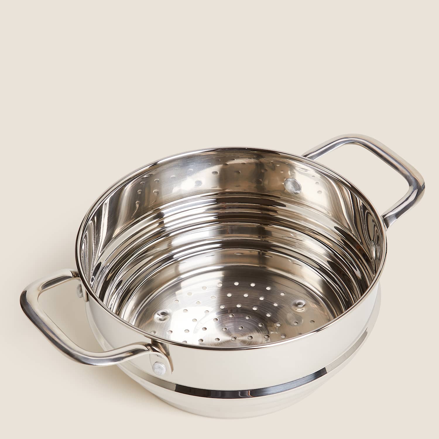 M&S Universal Stainless Steel Steamer - Silver