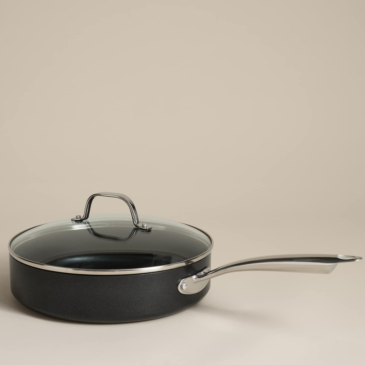 M&S Non Stick Pro 26cm Sauté Pan - Black