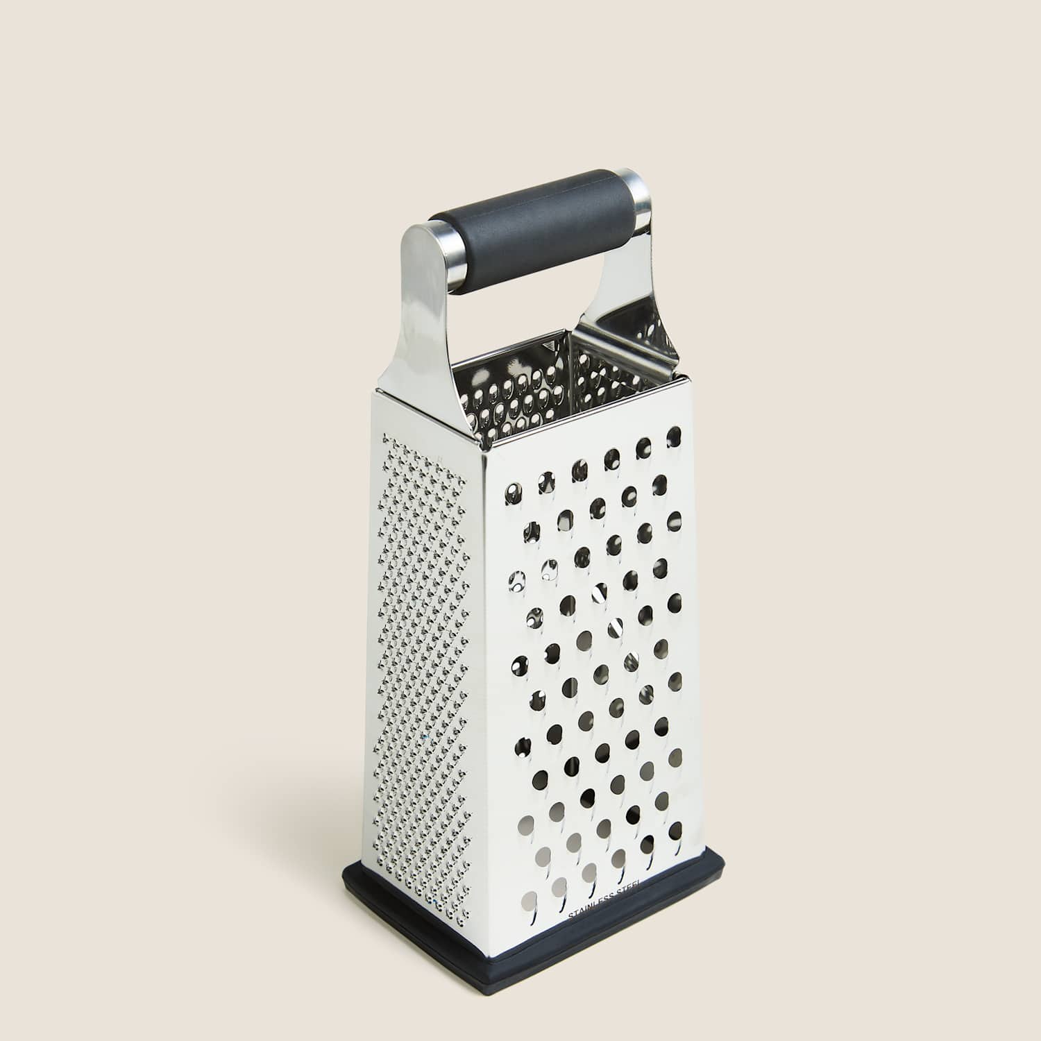 M&S Stainless Steel 24cm 4 Sided Grater - Silver Mix