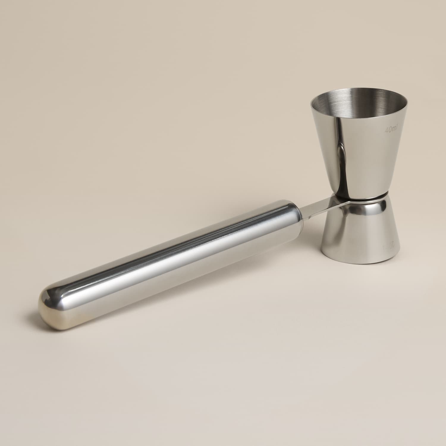 M&S Metal Double Jigger - Silver
