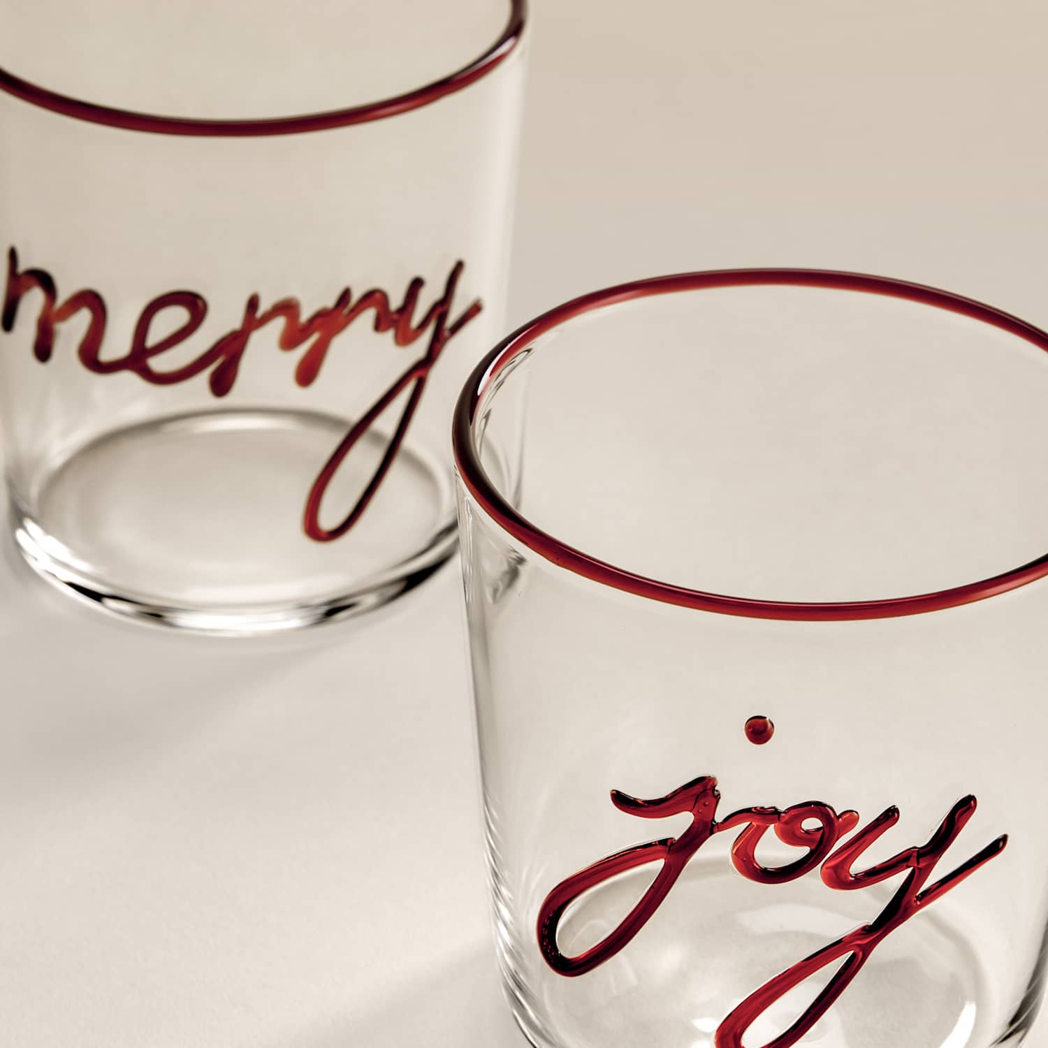 M&S Set of 2 Slogan Tumblers - Red Mix