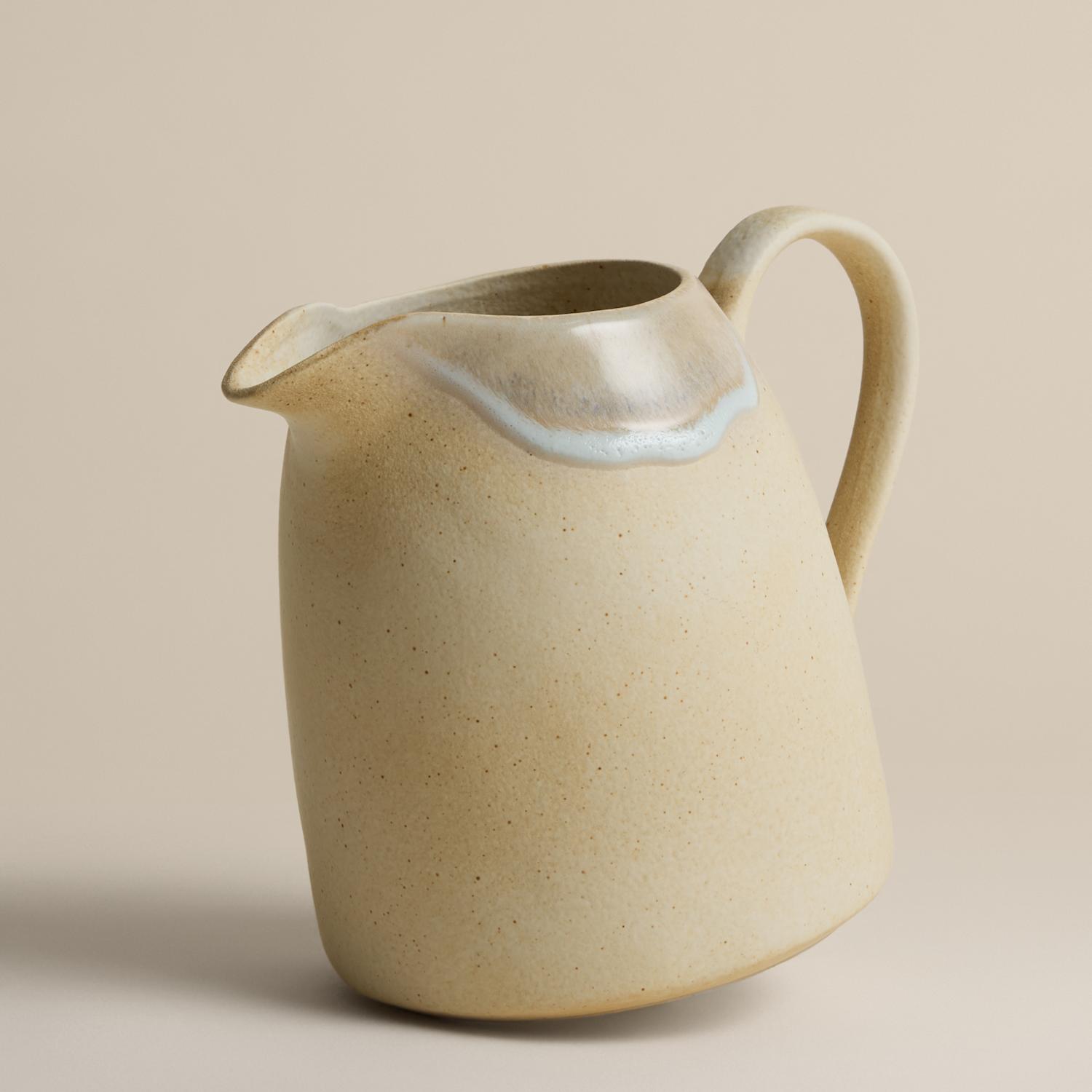 M&S Reactive Glaze Stoneware Jug - Natural