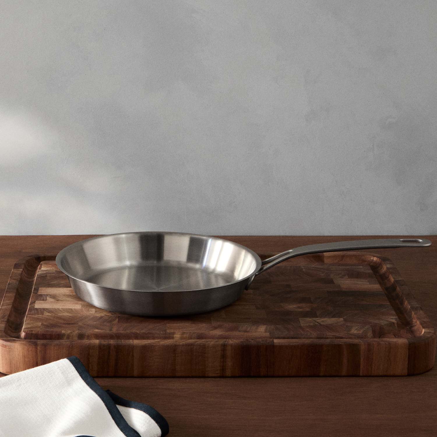 M&S X Tom Kerridge Stainless Steel 24cm Frying Pan - Silver
