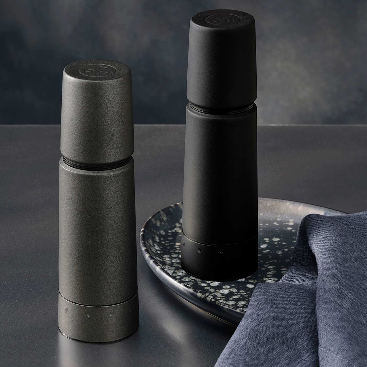 M&S X Tom Kerridge Stainless Steel Salt & Pepper Mills - Grey