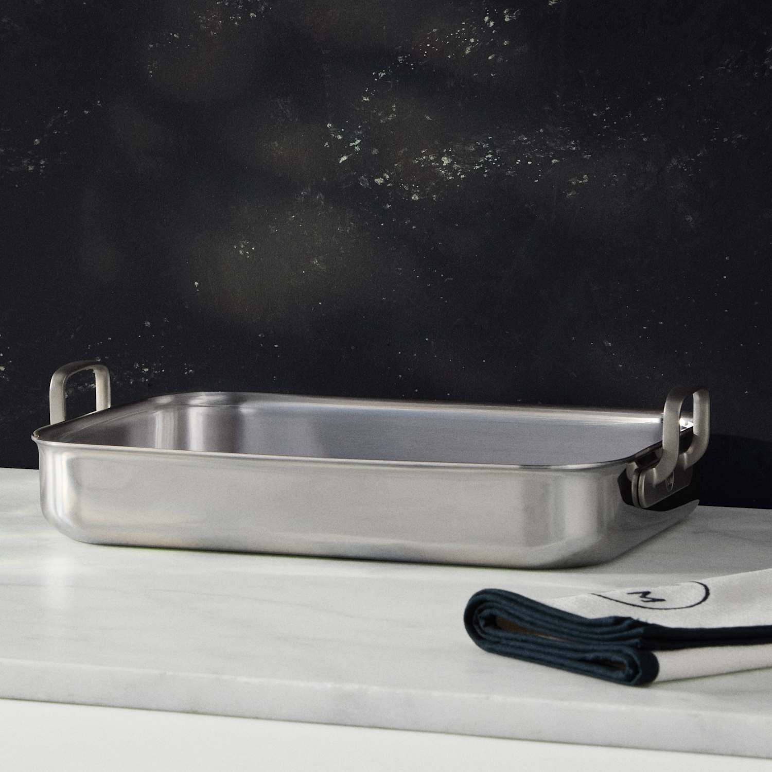 M&S X Tom Kerridge Stainless Steel Roasting Tray - Silver