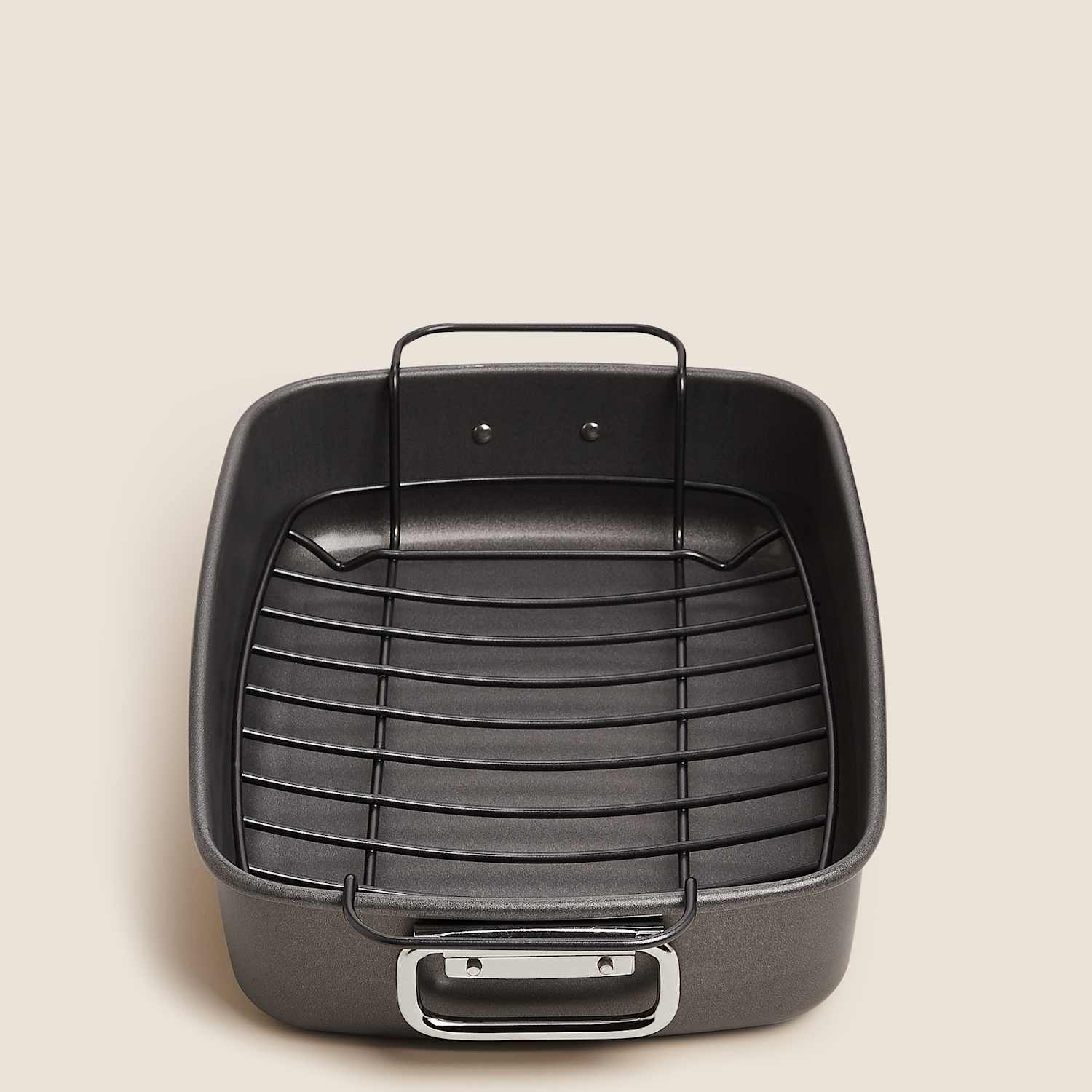 M&S Carbon Steel Non-Stick Roast & Rack - Silver