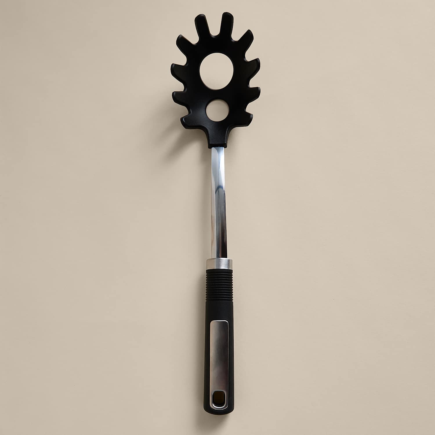 M&S Soft Grip Handle Nylon Pasta Server - Black