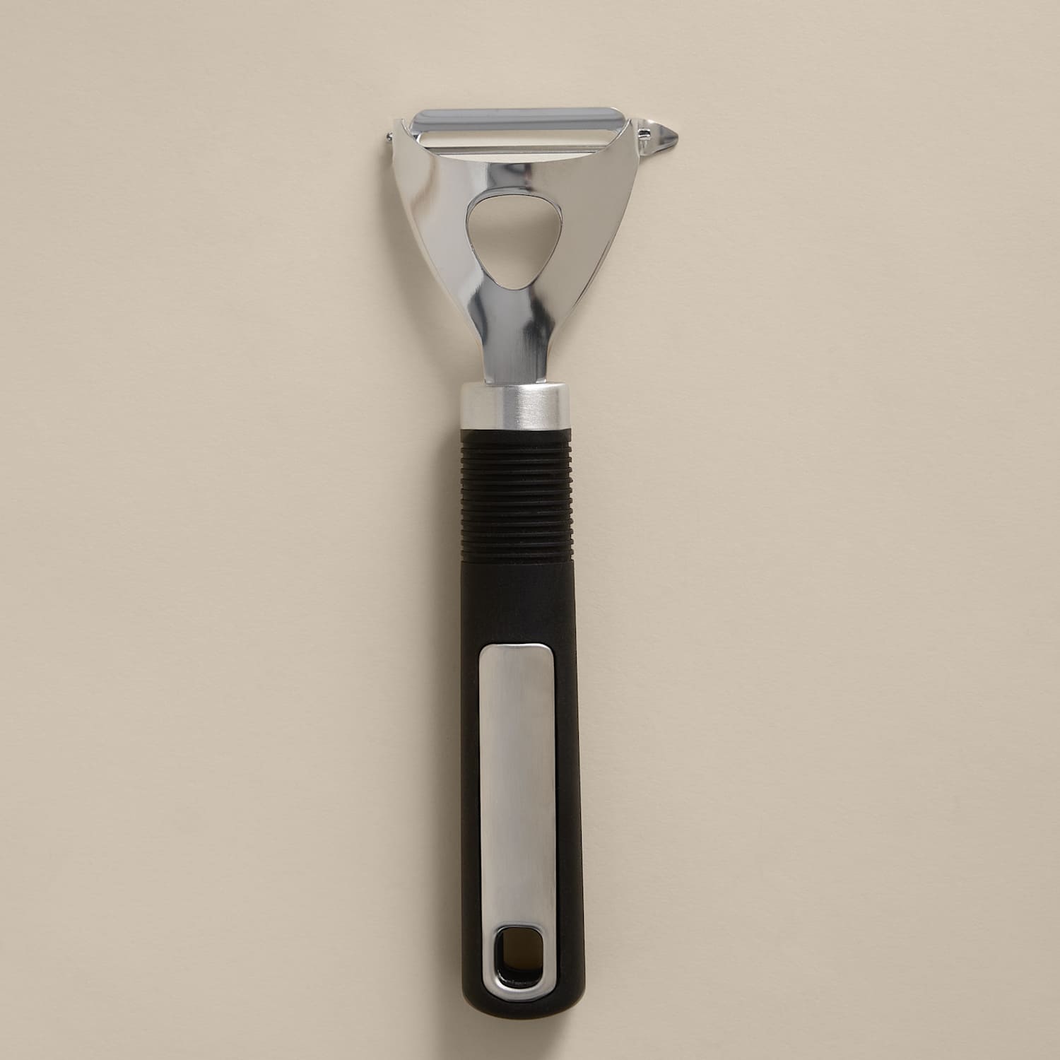 M&S Soft Grip Stainless Steel Y Peeler - Black