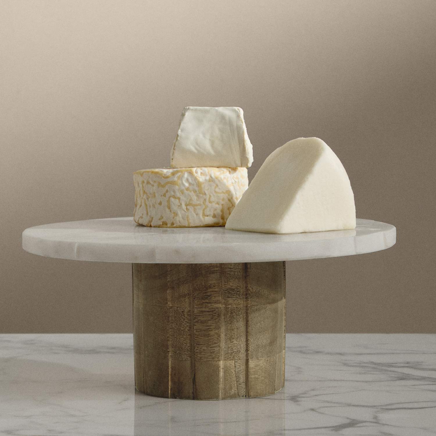 M&S X Kelly Hoppen Marble Cake Stand - White