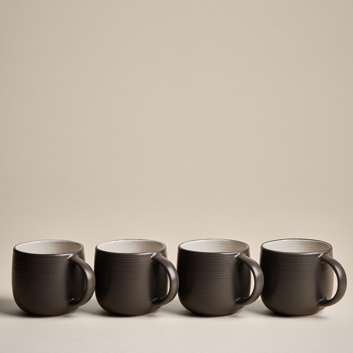 M&S Set of 4 Michigan Mugs - Grey