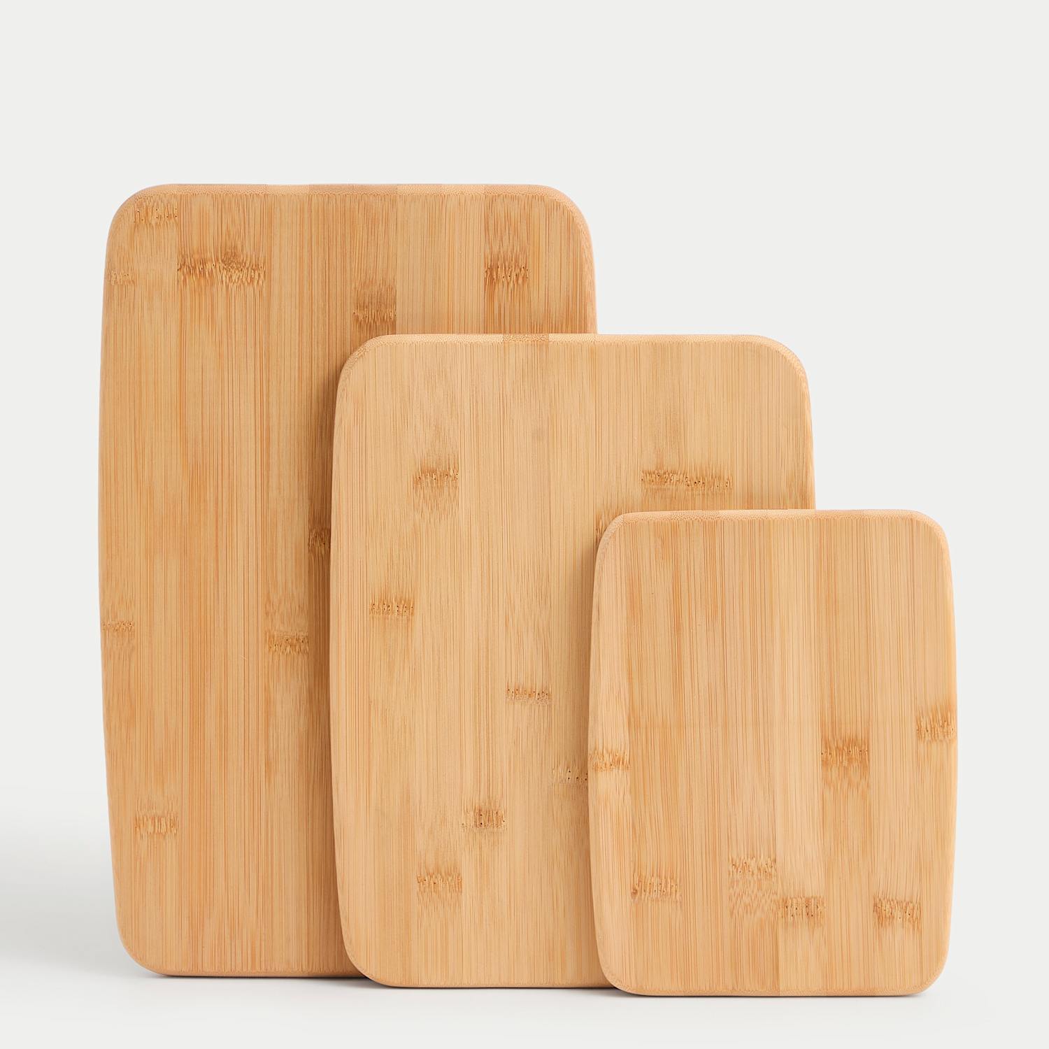 M&S Set of 3 Bamboo Chopping Boards - Wood