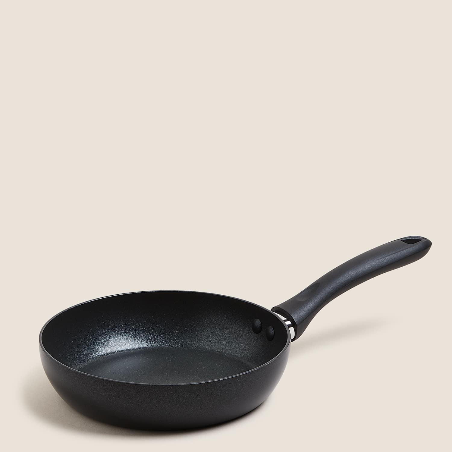 M&S Aluminium 20cm Small Non-Stick Frying Pan - Black