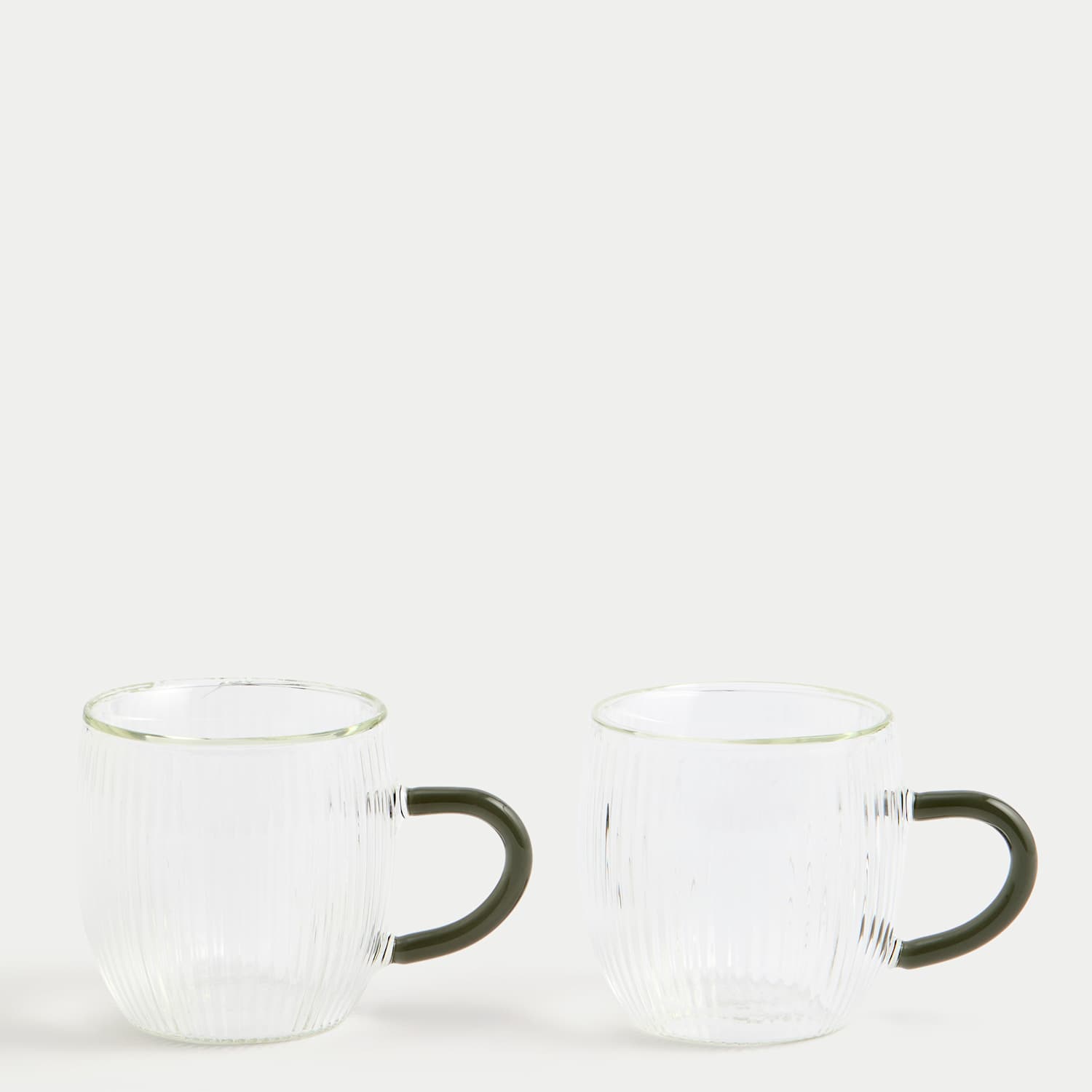 M&S Set of 2 Ribbed Mugs