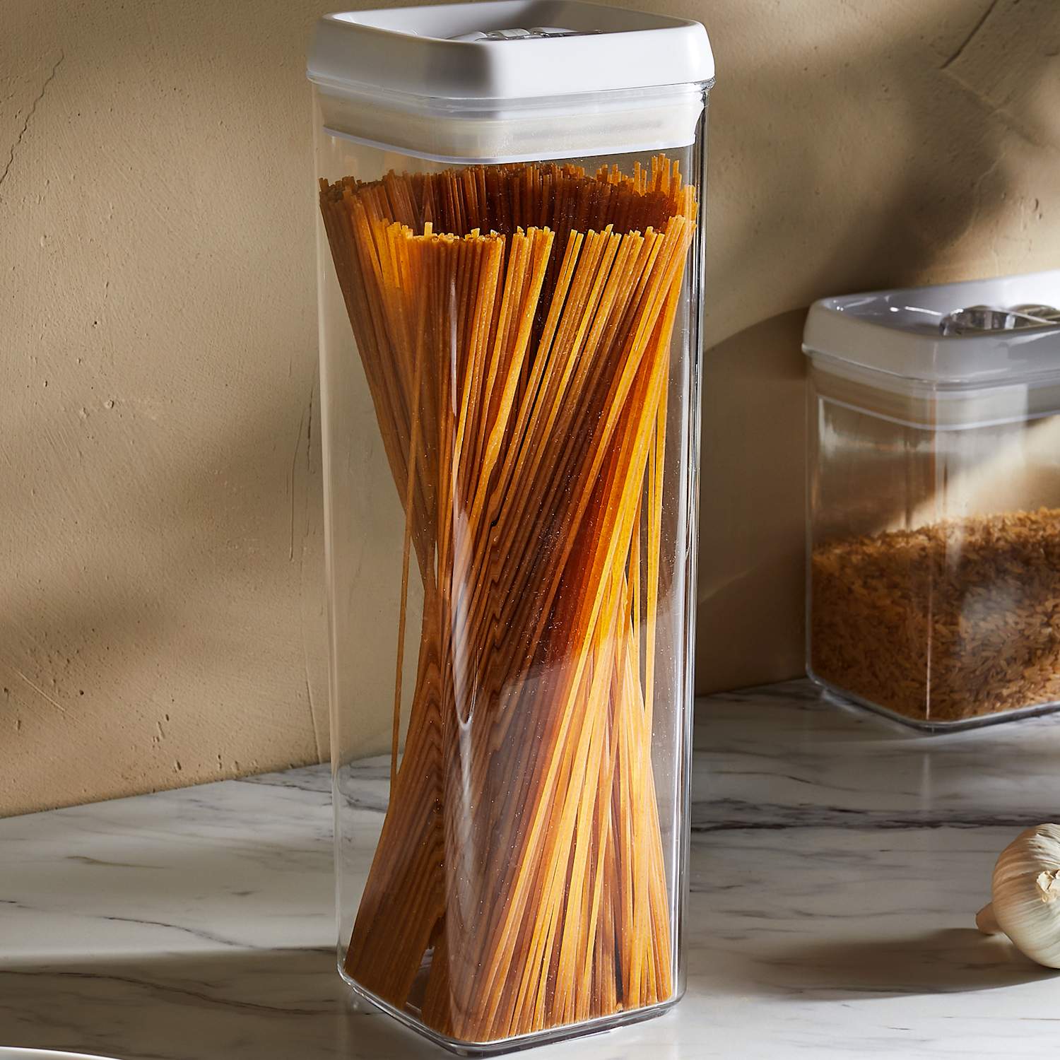 M&S 1.9L Tall Flip-Tight Food Storage - White Mix