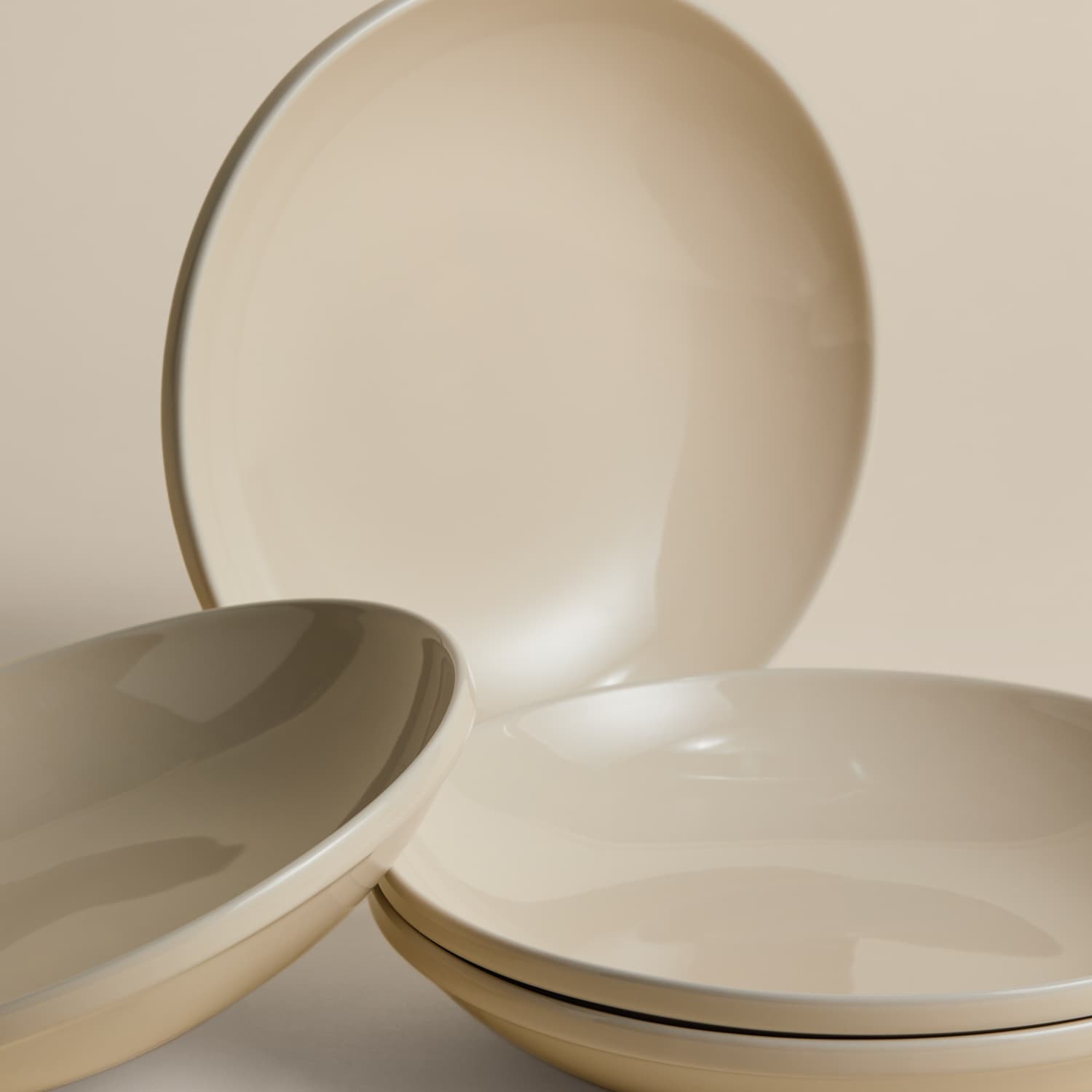 M&S Set of 4 Greenwich Pasta Bowls - Cream