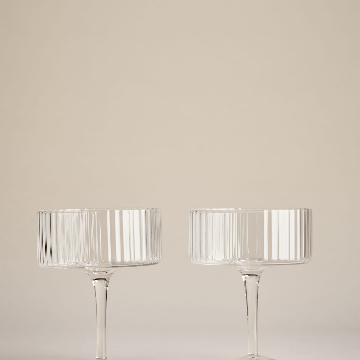M&S Set of 2 Celine Ribbed Coupes