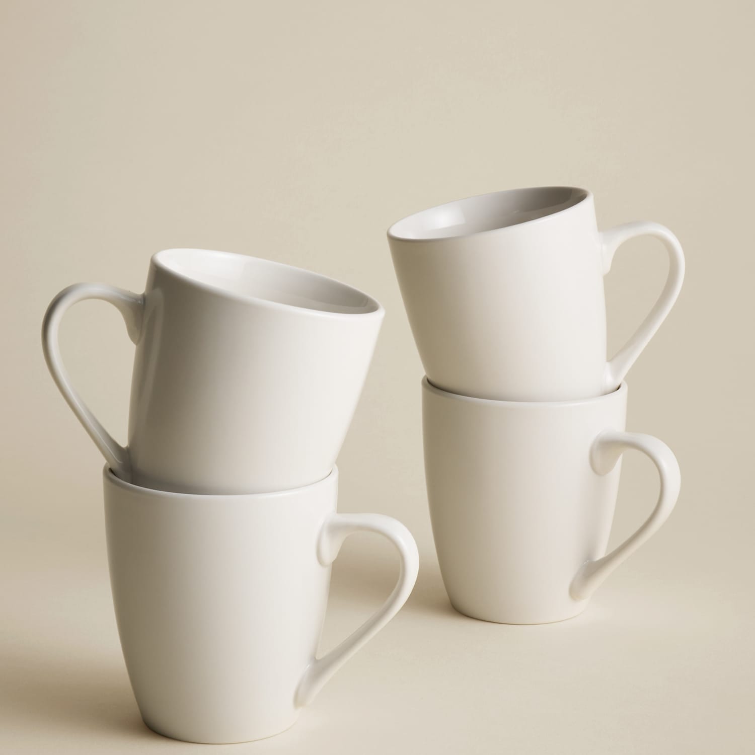 M&S 4 Pack Everyday Mugs - White