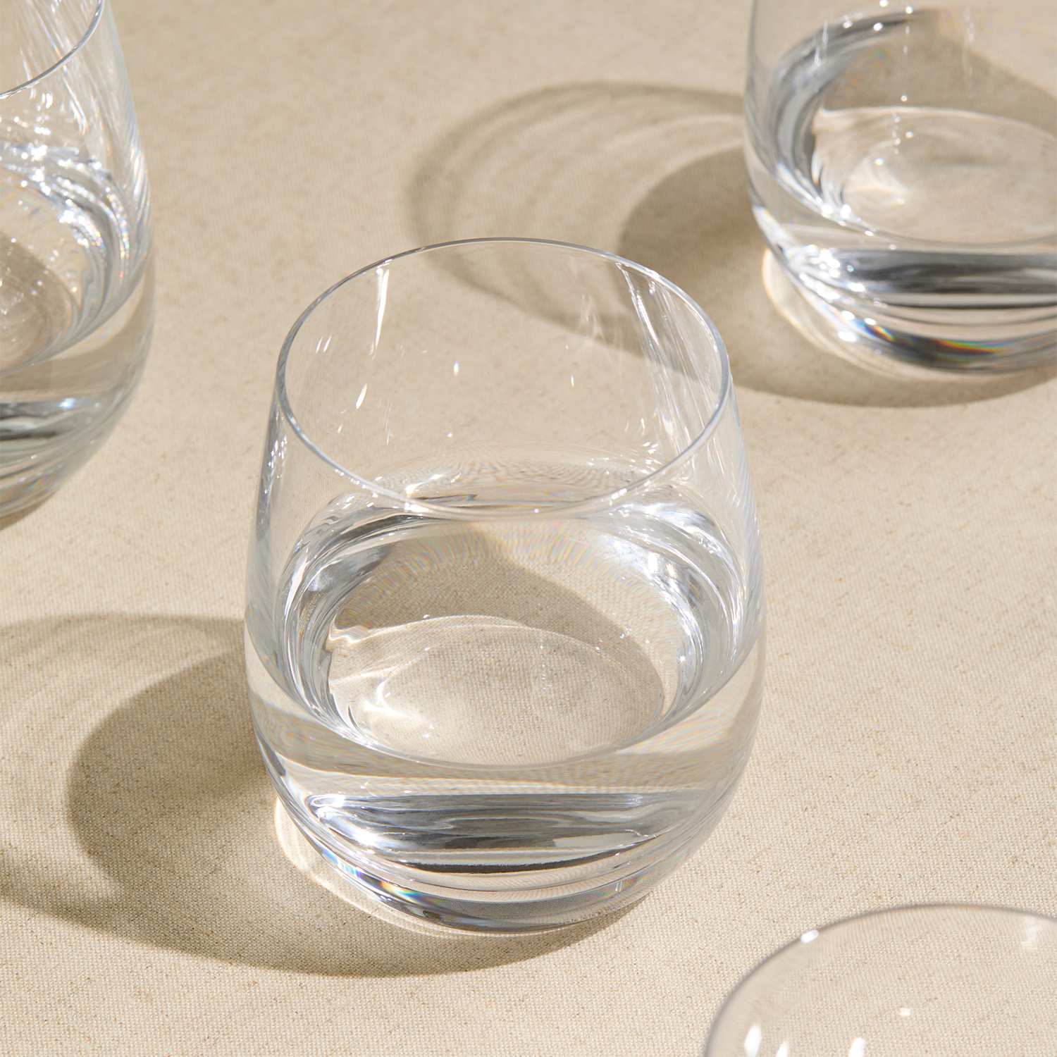 M&S Set of 4 Maxim Crystal Tumblers - Clear