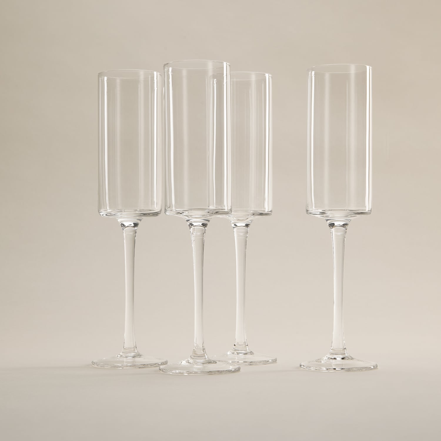 M&S Set of 4 Aria Flute Glasses