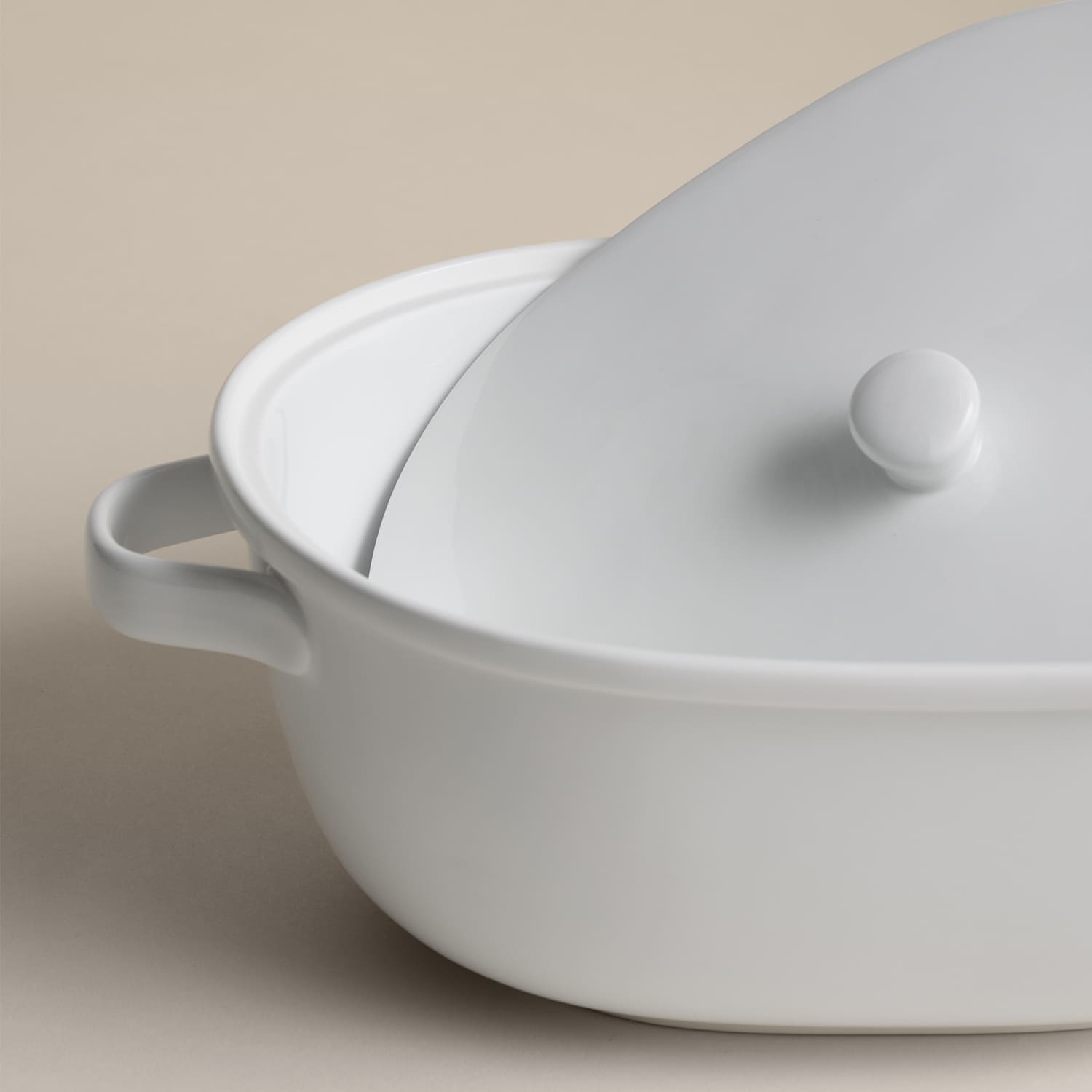 M&S Maxim Ceramic Casserole Dish - White