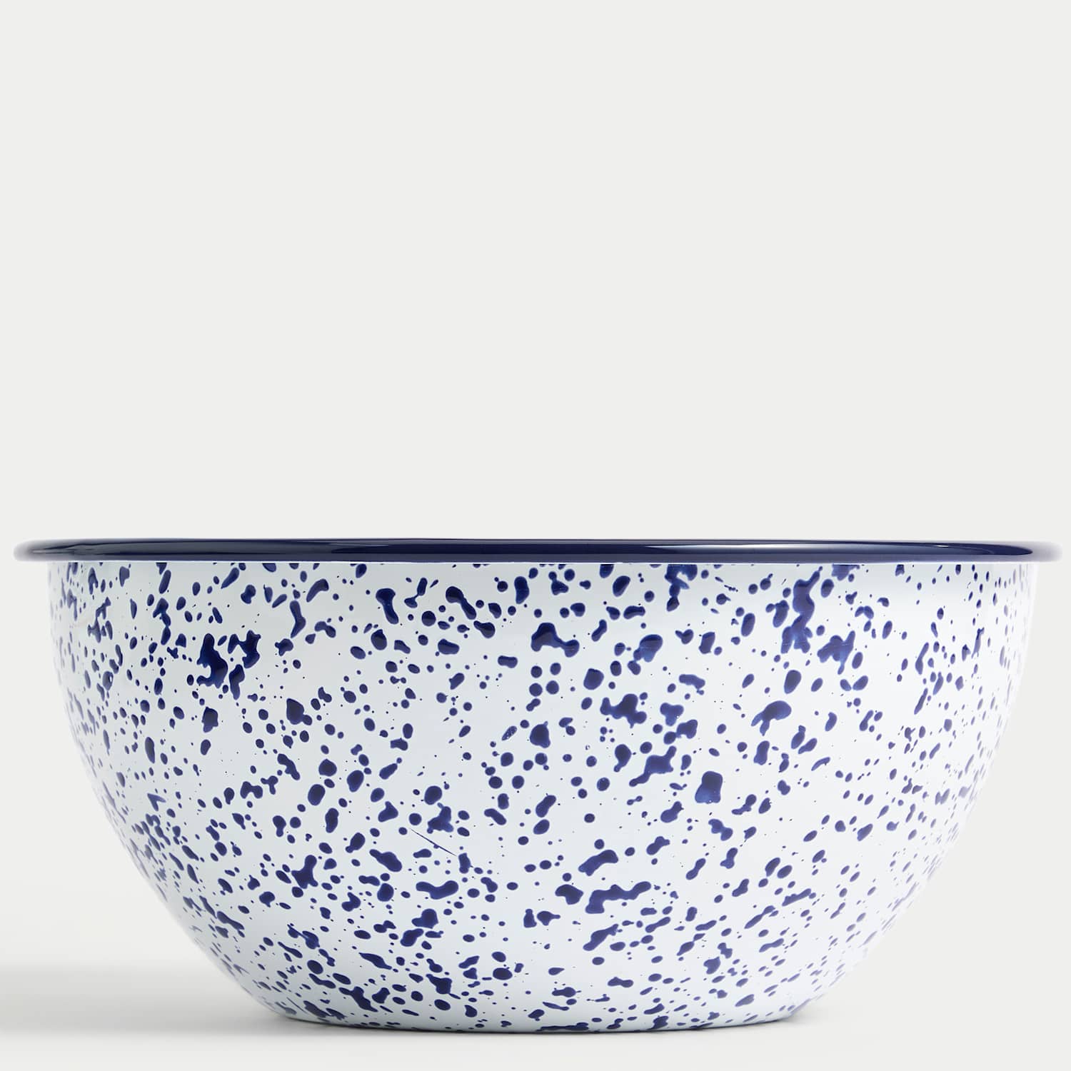 M&S Enamel 24cm Large Mixing Bowl - Blue Mix