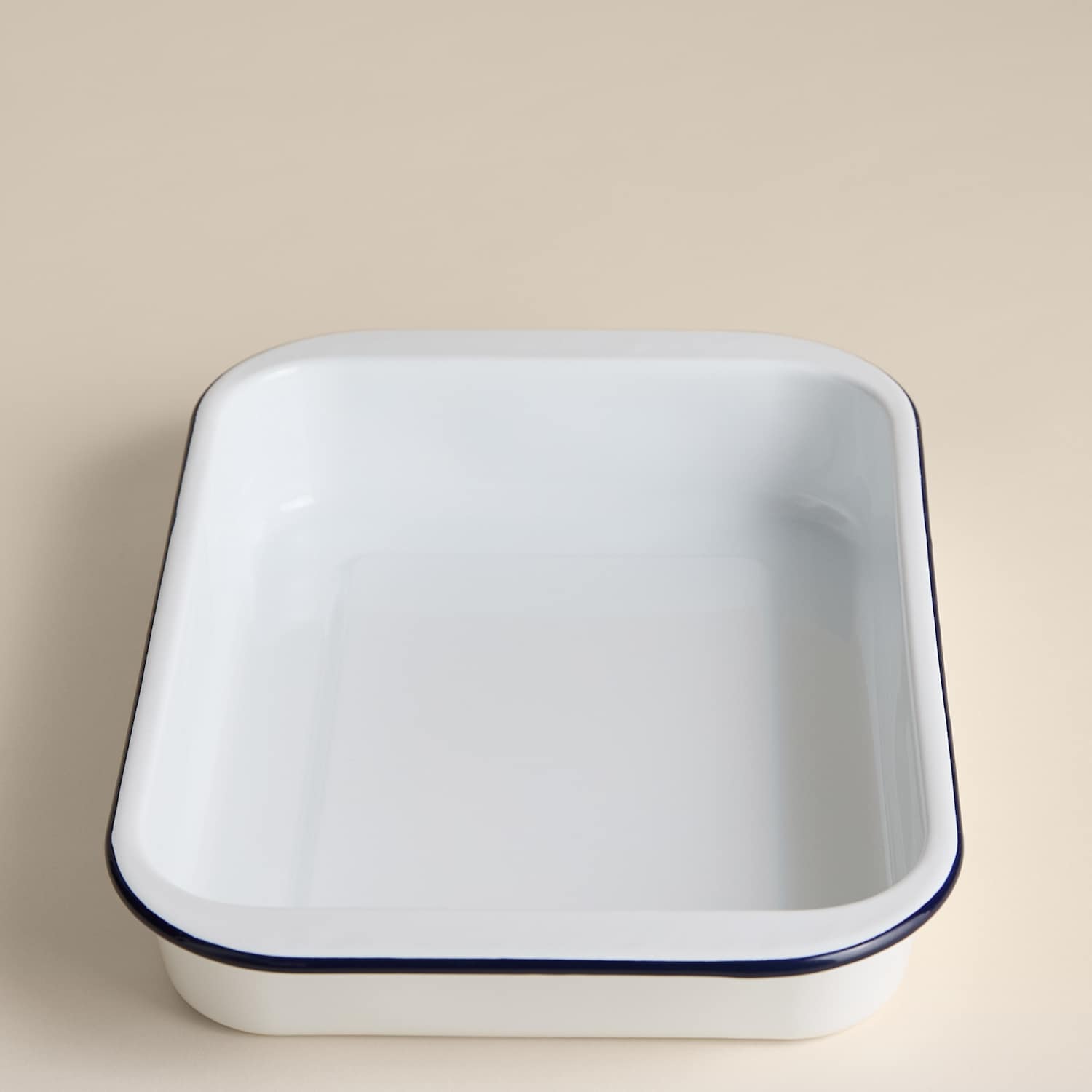M&S Enamel 35cm Roaster - Dark Blue Mix