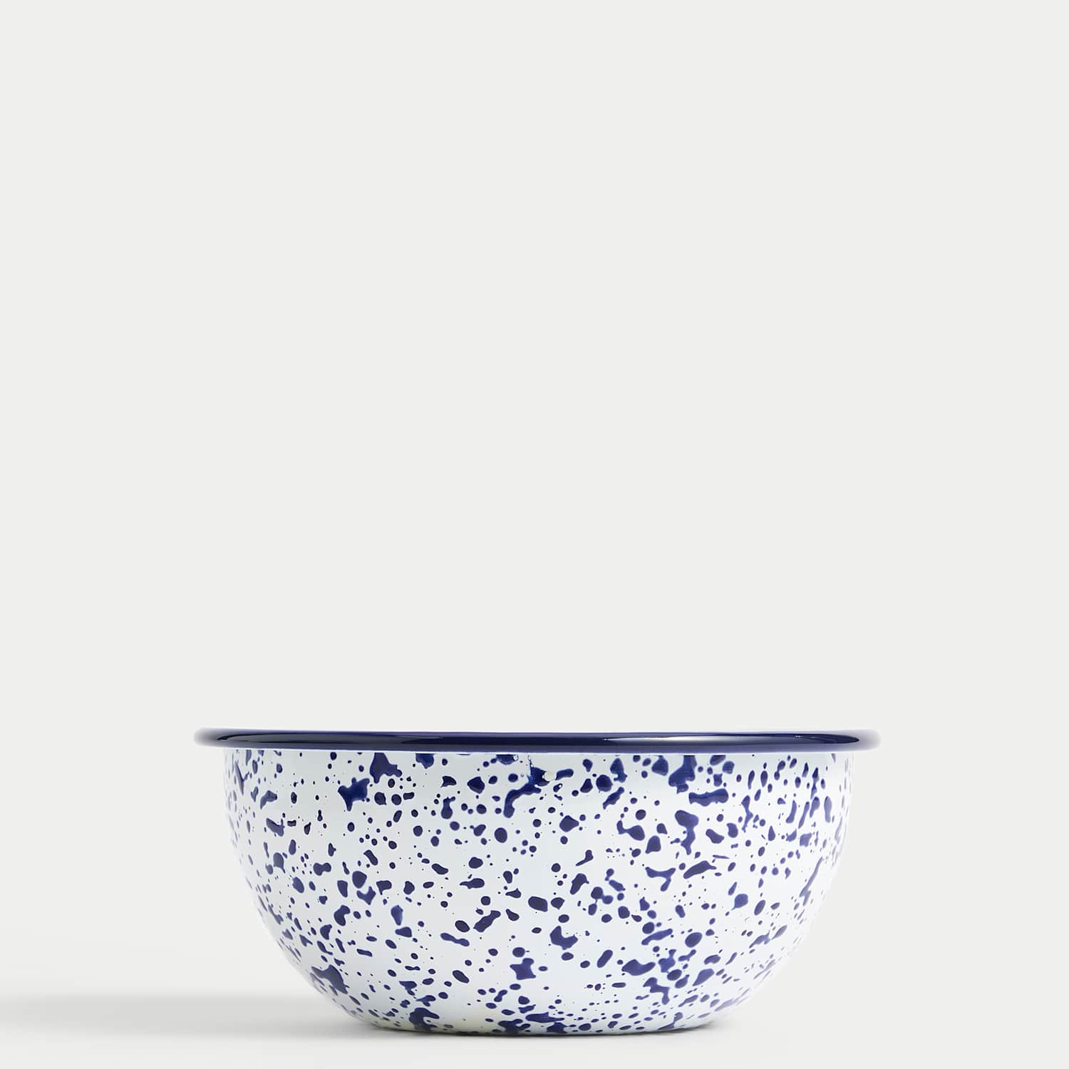 M&S Enamel 16cm Small Mixing Bowl - Blue Mix