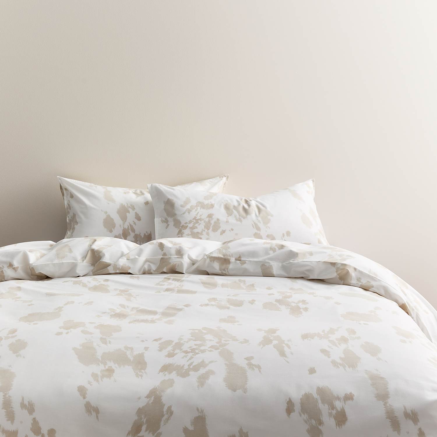 M&S Cotton Rich Cow Print Bedding Set - Single (3 ft) - Natural Mix