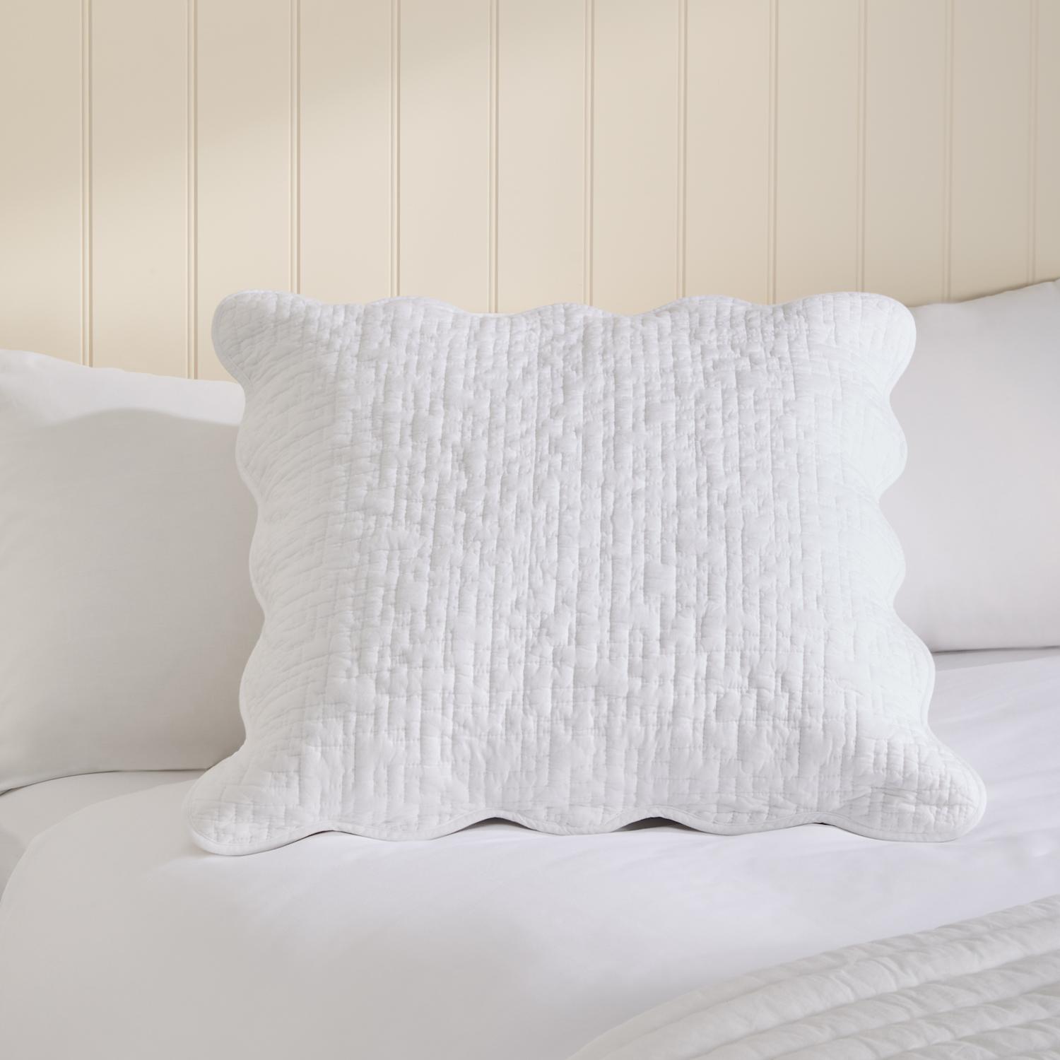 M&S Pure Cotton Large Decorative Cushion - White
