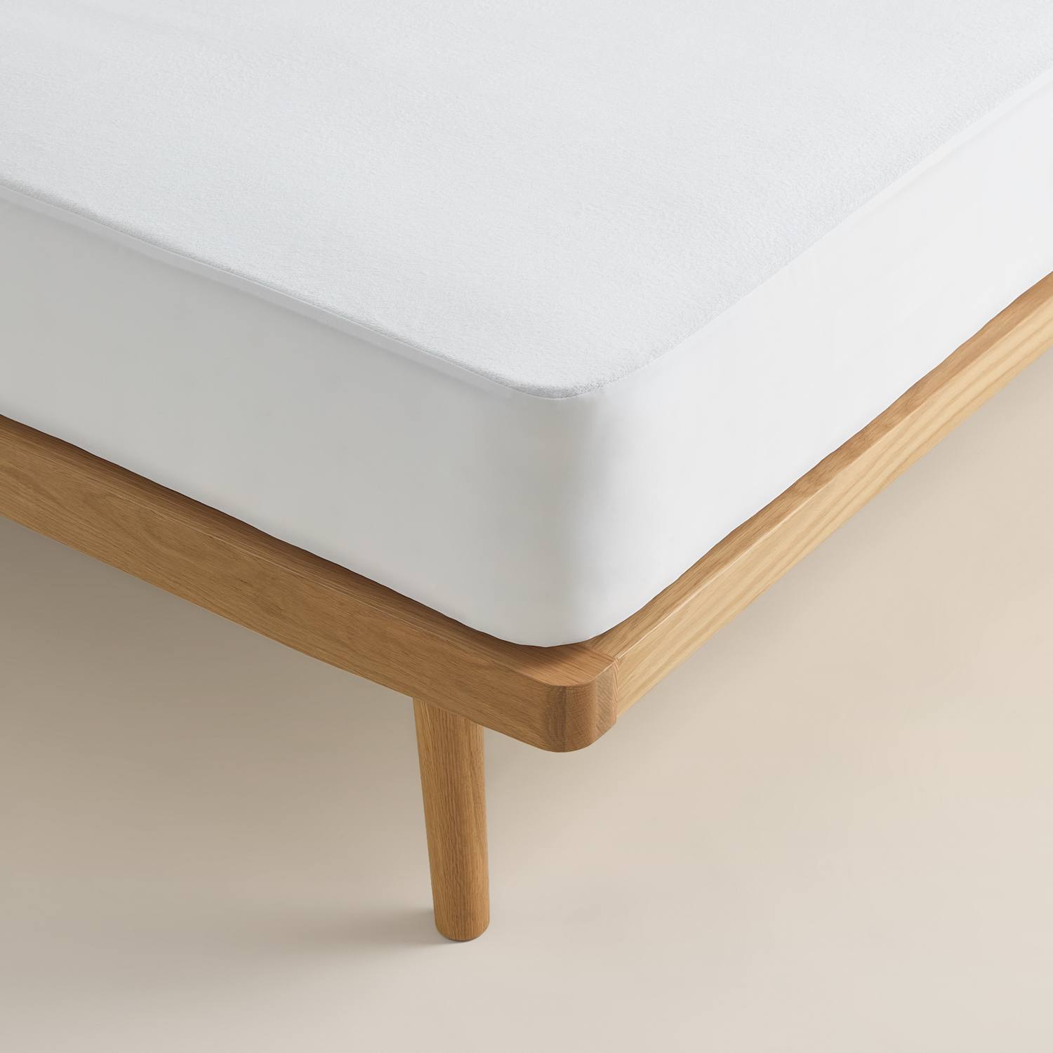 Sleep Solutions Terry Waterproof Mattress Protector - Super King Size (6 ft) - White - Available at M&S
