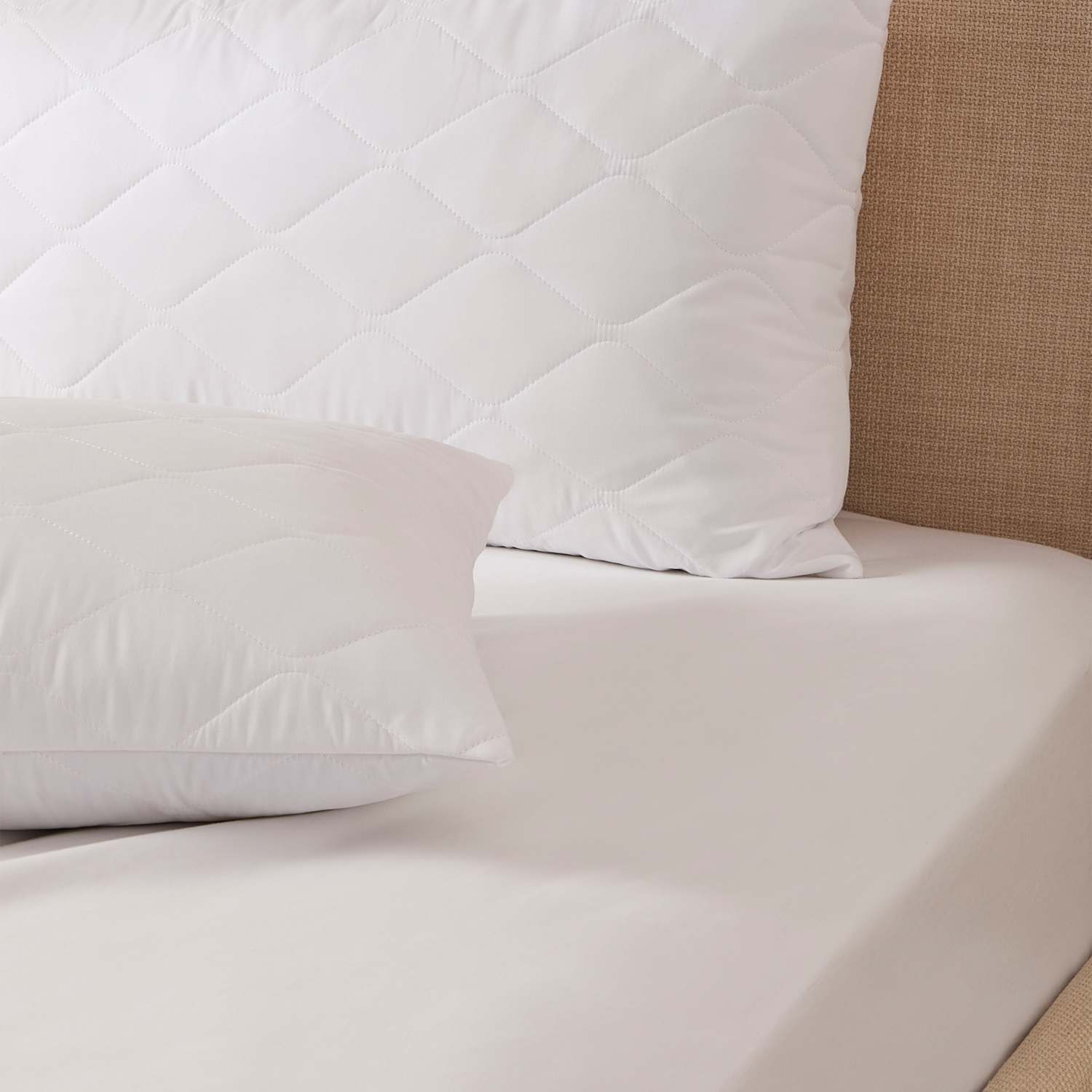 Body Sensor 2 Pack Body Temperature Control Pillow Protectors - White