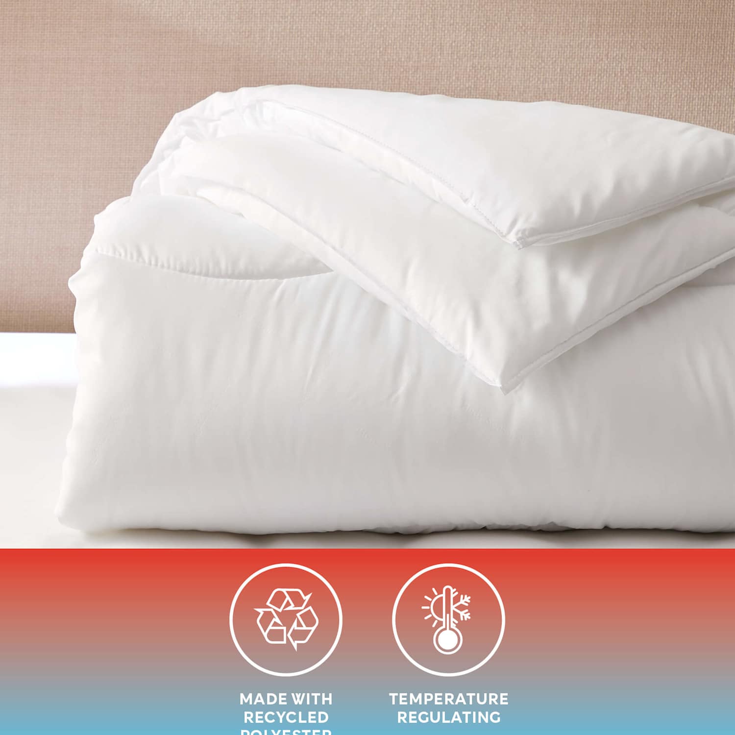Body Sensor Body Temperature Control 10.5 Tog Duvet - Single (3 ft) - White