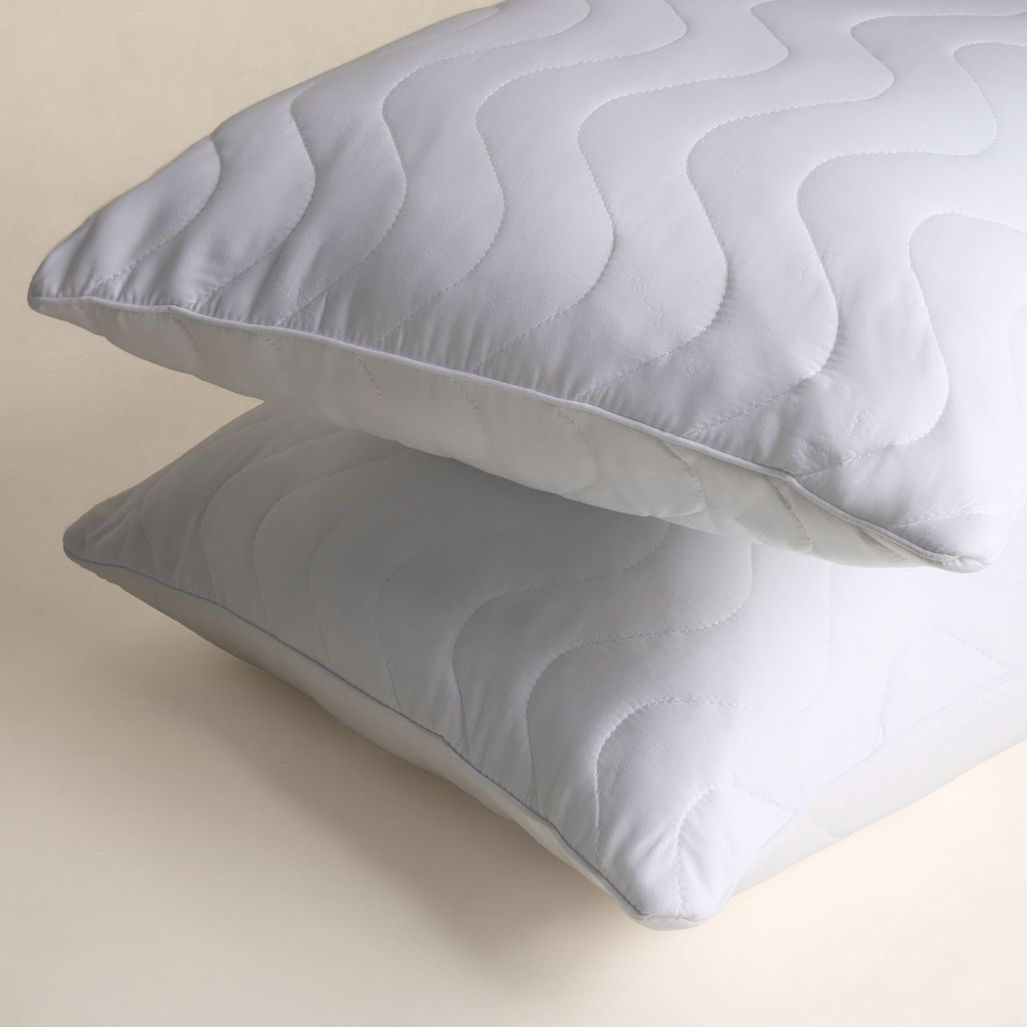 Body Sensor 2 Pack Body Temperature Control Firm Pillows - White
