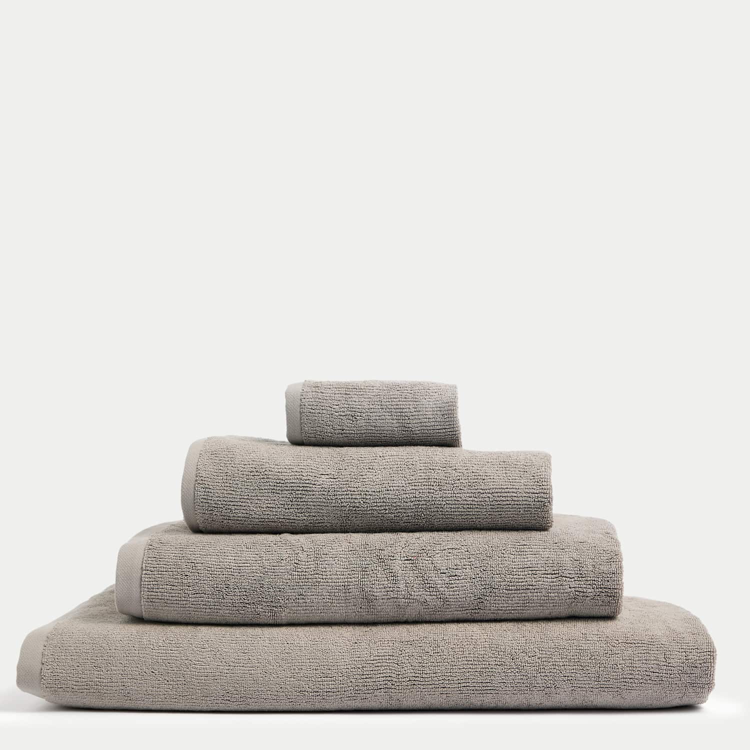 M&S Ultra Dry Pure Cotton Towel - Bath Towel - Silver Grey