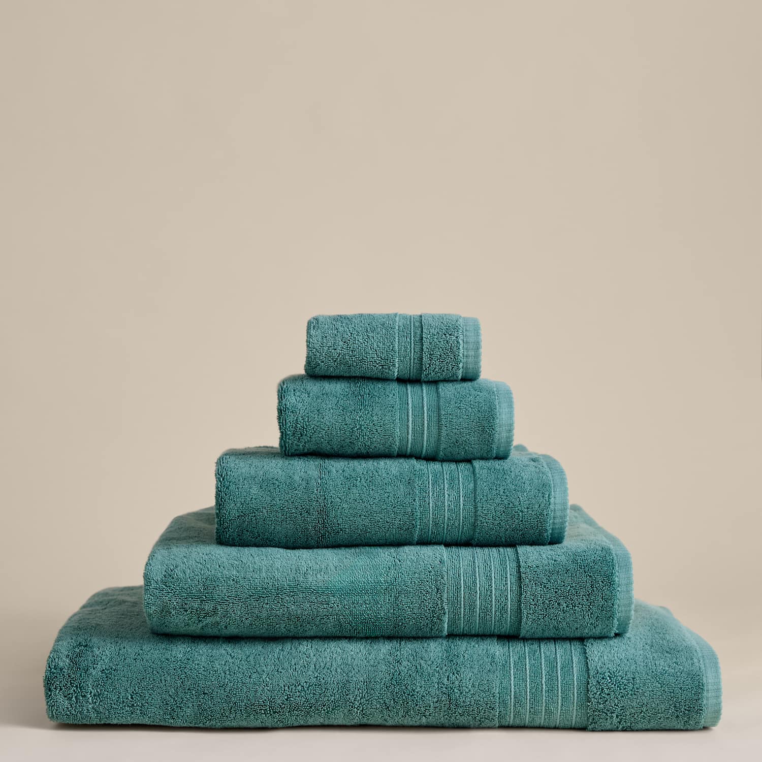 M&S Egyptian Cotton Towel - 2 Pack Face Towels - Aqua