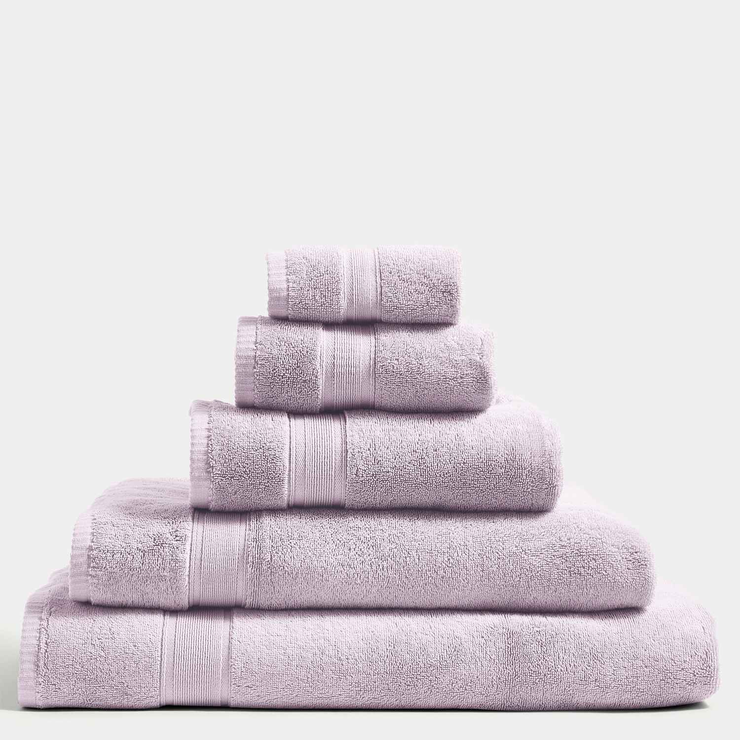 M&S Super Soft Pure Cotton Towel - Bath Towel - Lilac