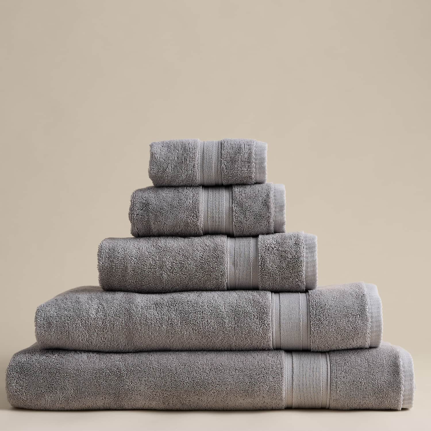 M&S Super Soft Pure Cotton Towel - Bath Towel - Marble
