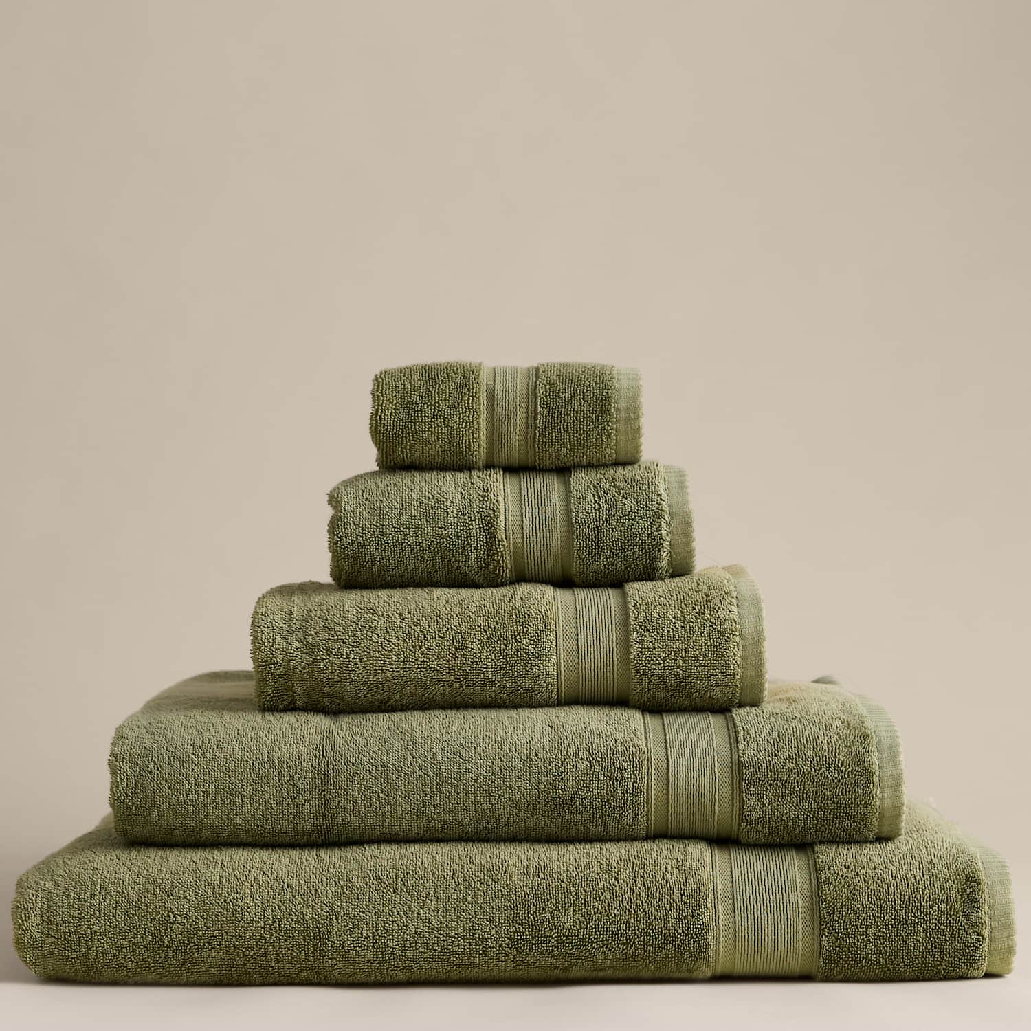 M&S Super Soft Pure Cotton Towel - Hand Towel - Fern