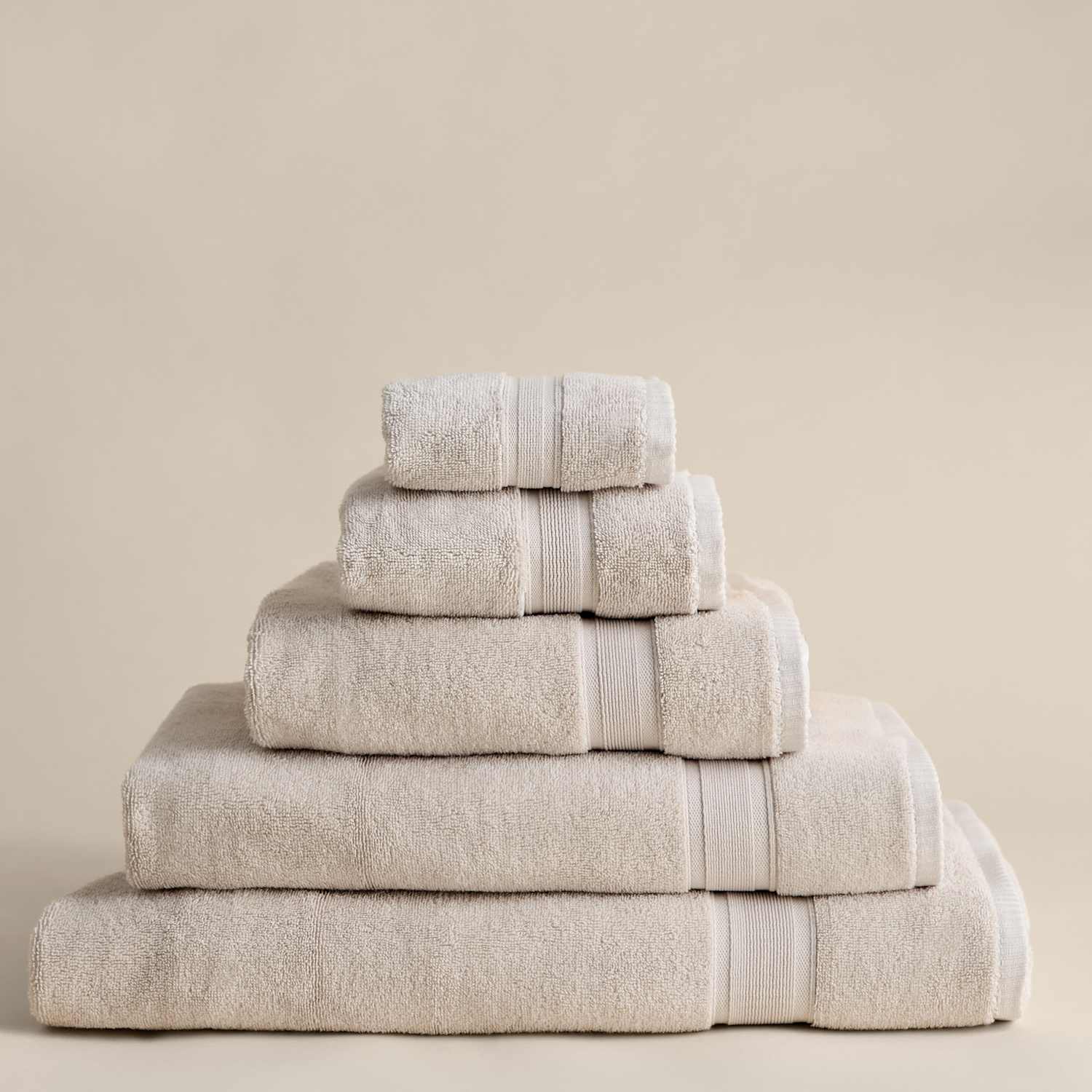 M&S Super Soft Pure Cotton Towel - Bath Sheet - Linen