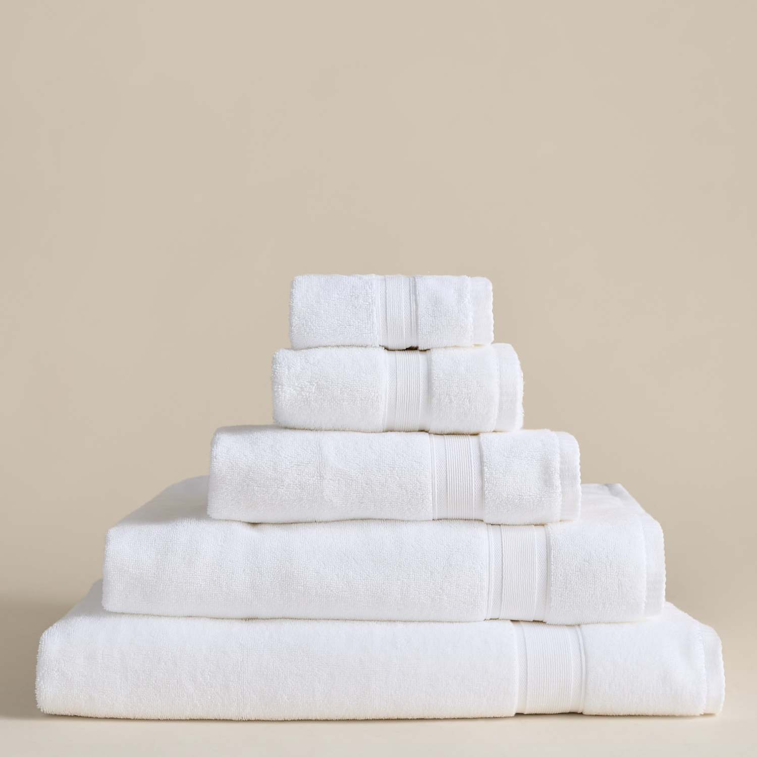 M&S Super Soft Pure Cotton Towel - Bath Sheet - White Mix