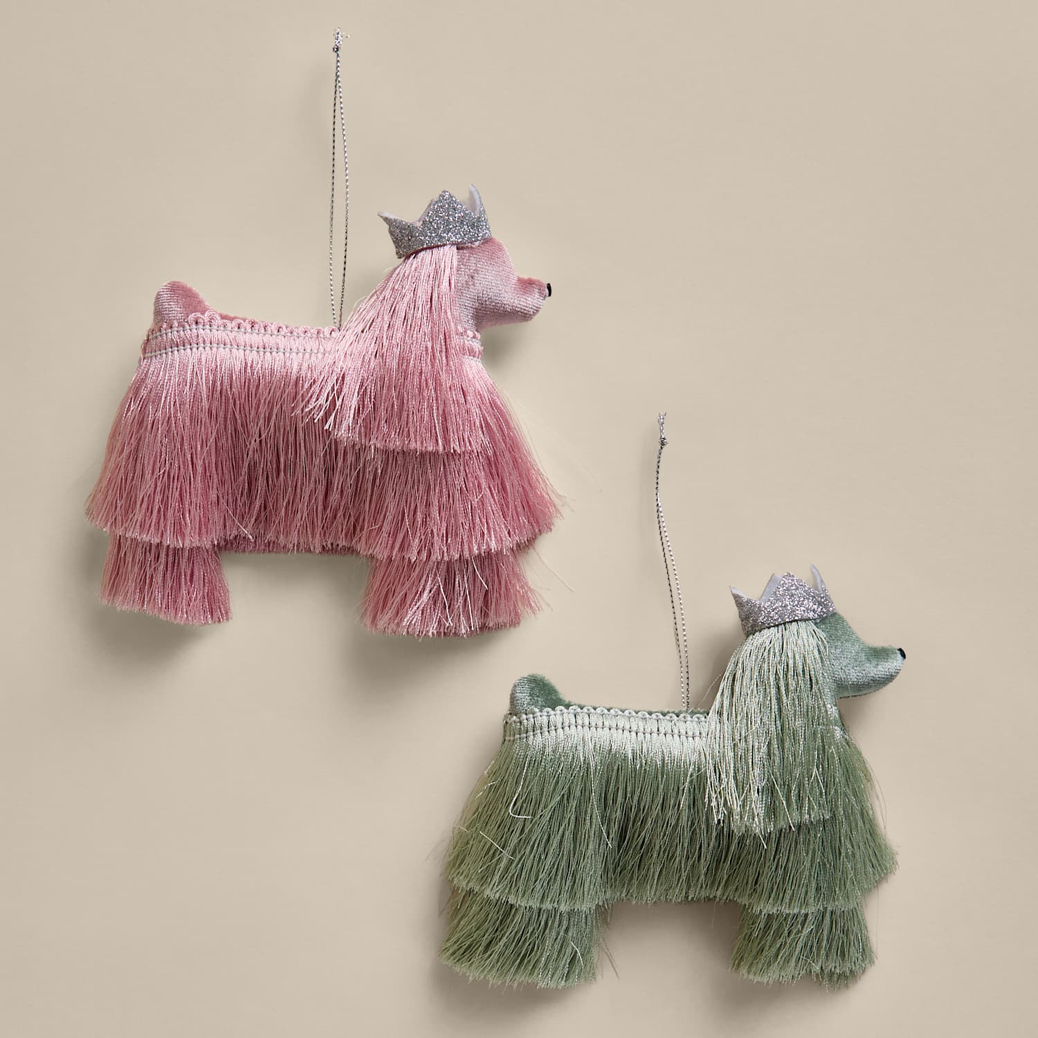 M&S 2 Pack Tassel Afghan Hanging Decorations - Multi
