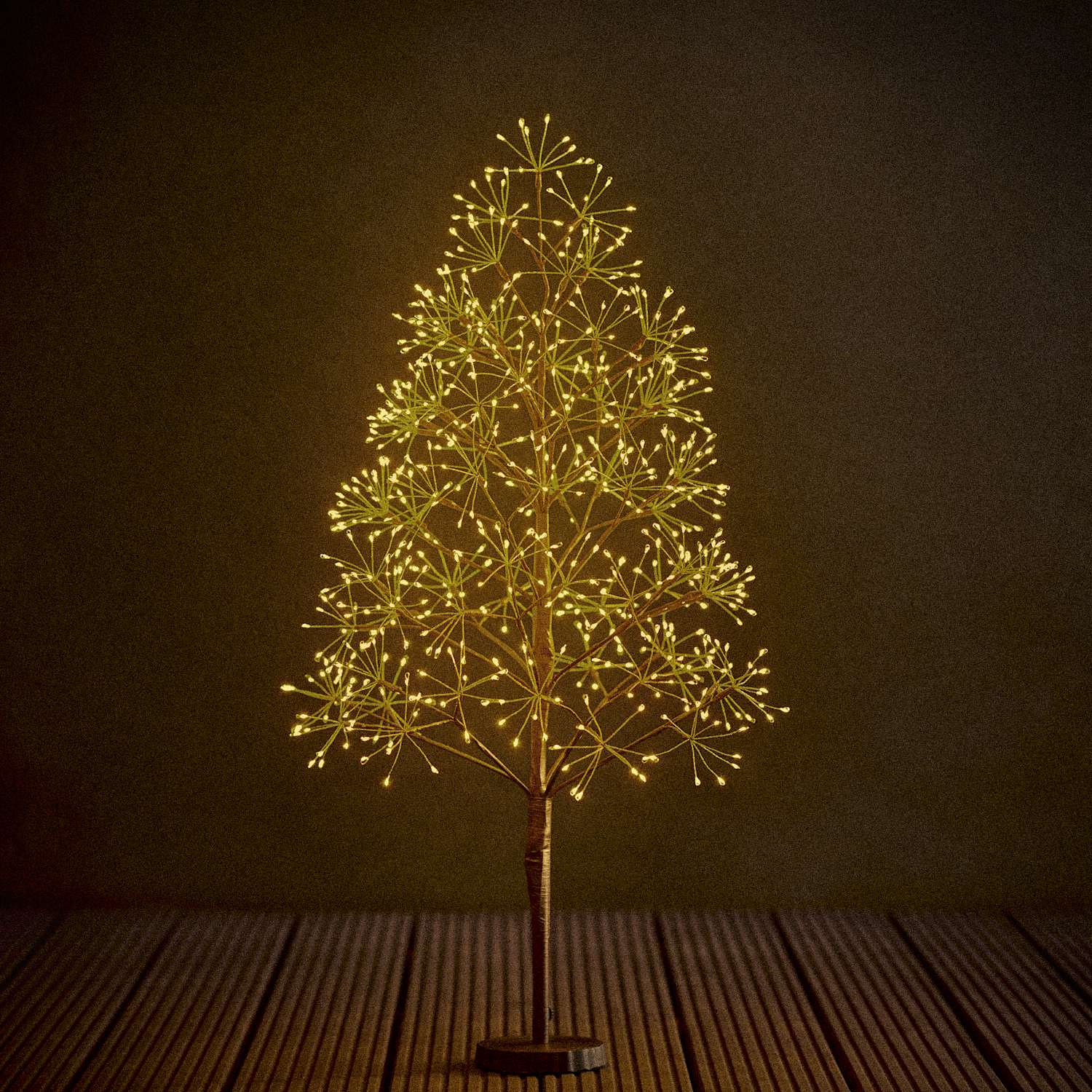 M&S 3ft Pre Lit Twig Cluster Christmas Tree - Black Mix