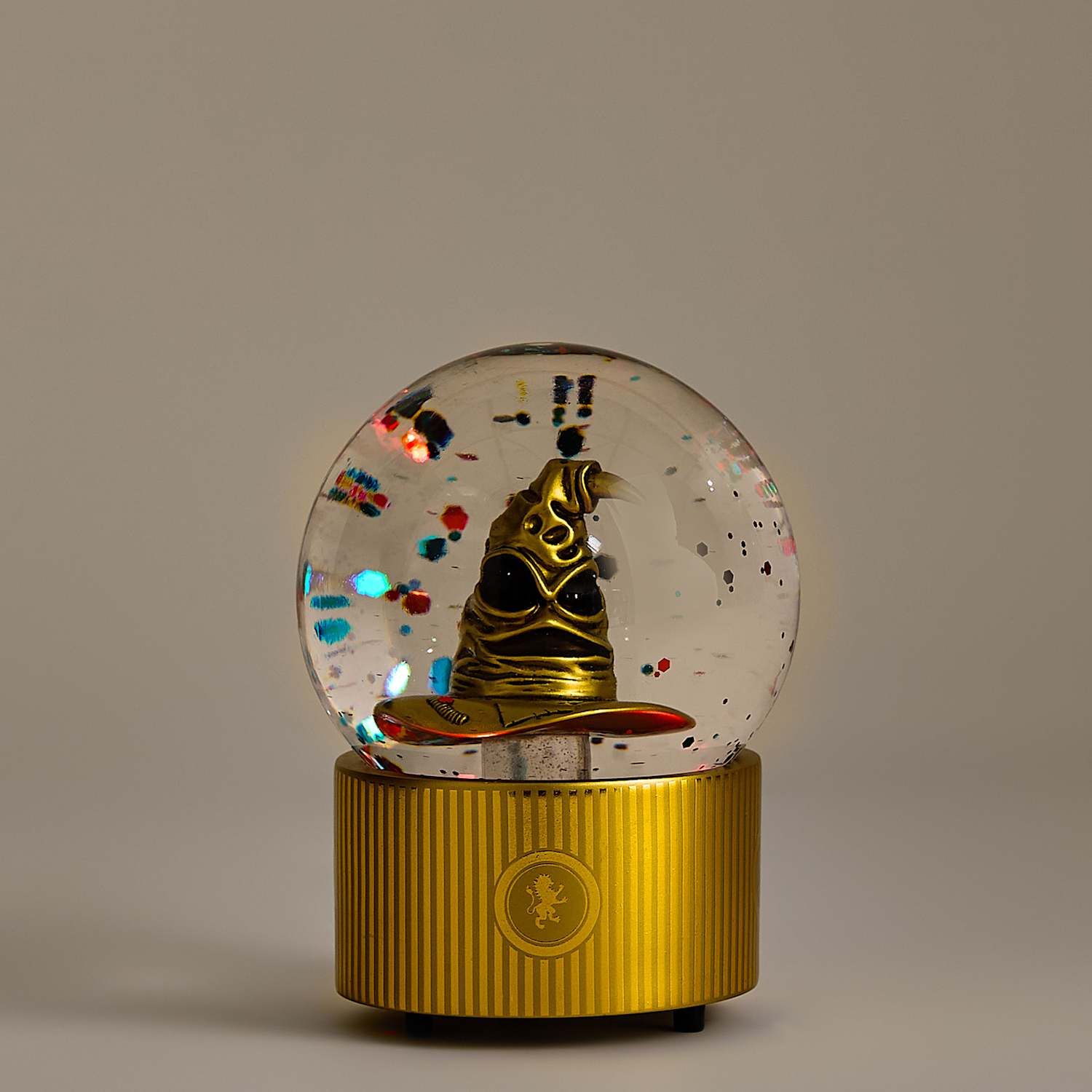 M&S Harry Potter Sorting Hat Light Up Snow Globe - Gold Mix
