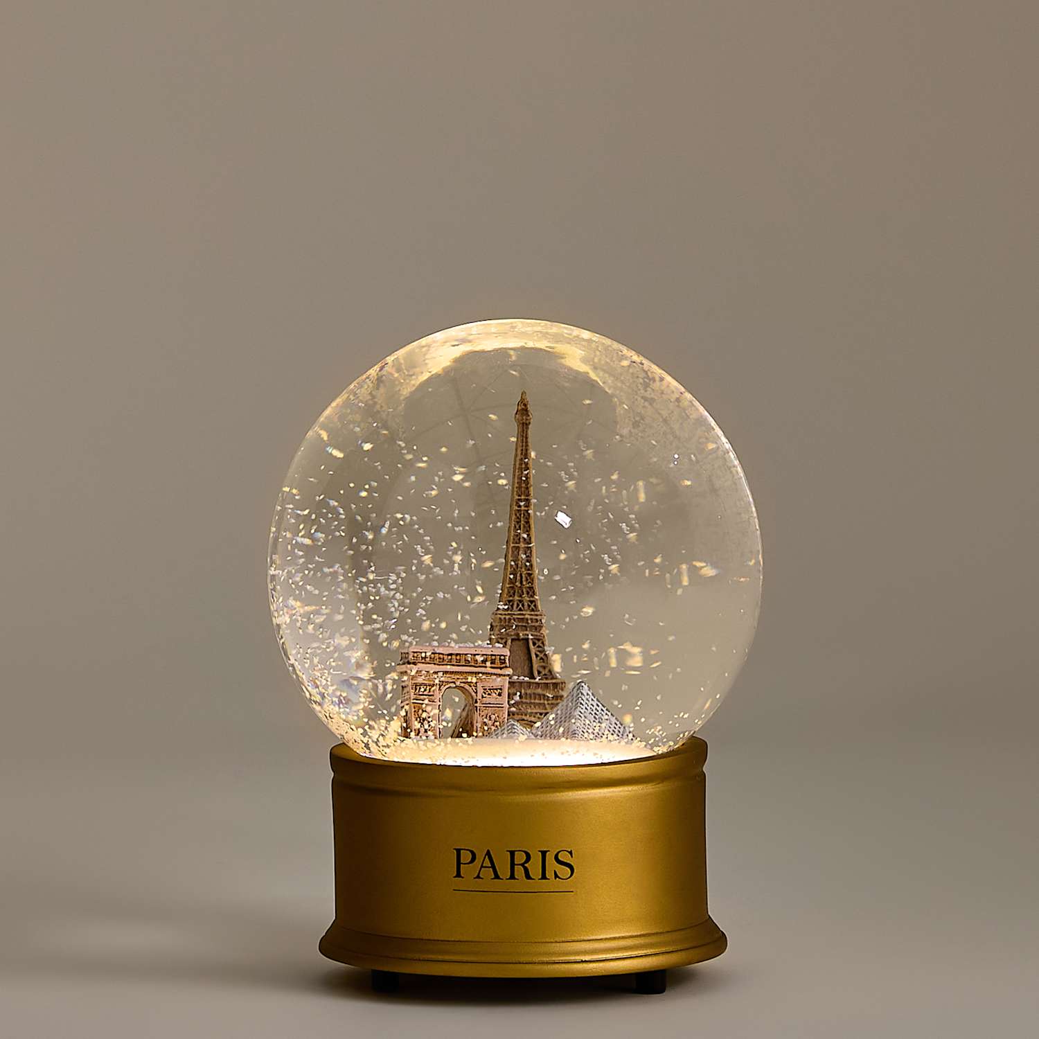 M&S Light Up Paris Snow Globe - Multi